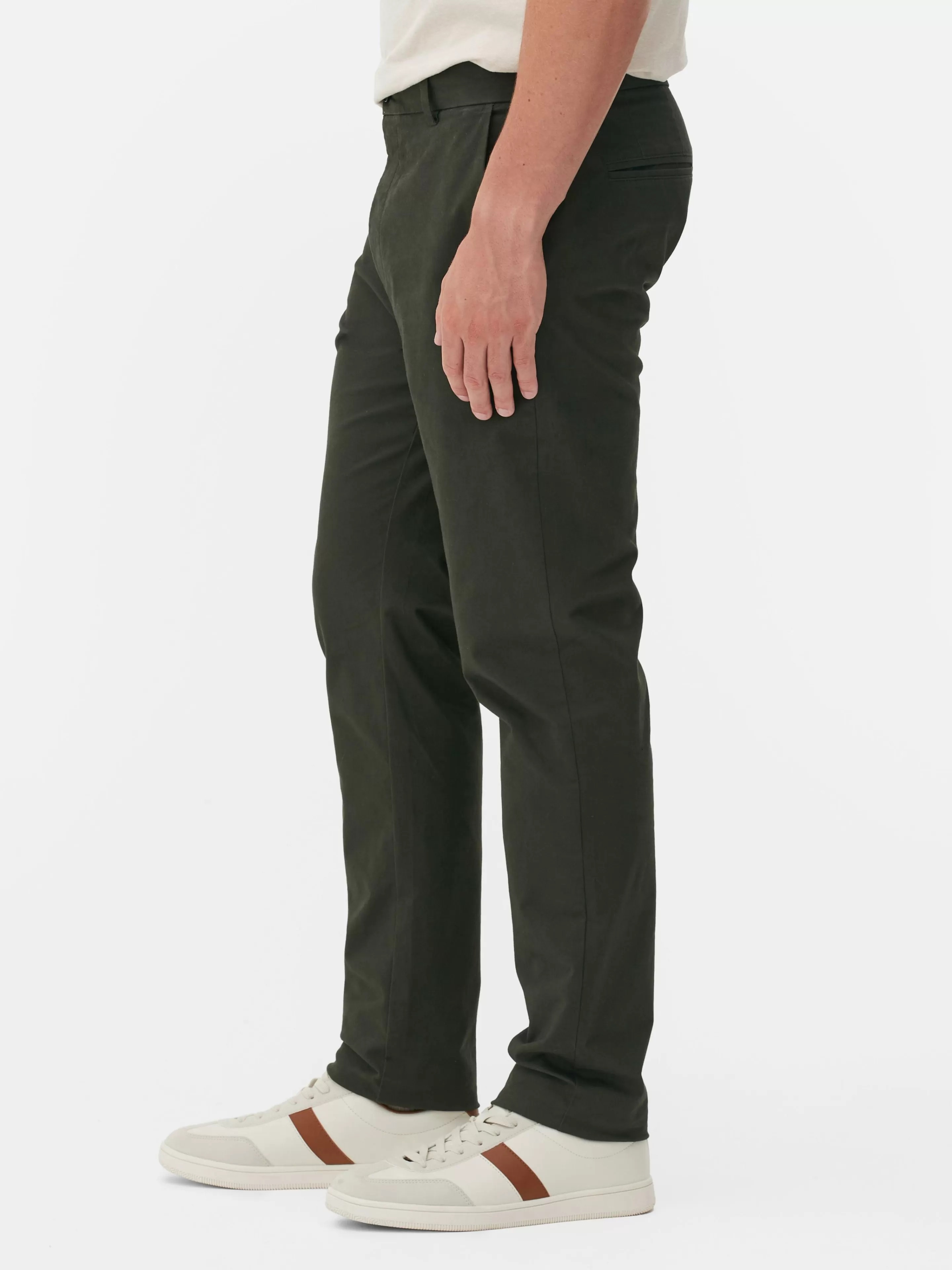 Hombre Primark Pantalón | Pantalones Chinos Elásticos De Corte Entallado