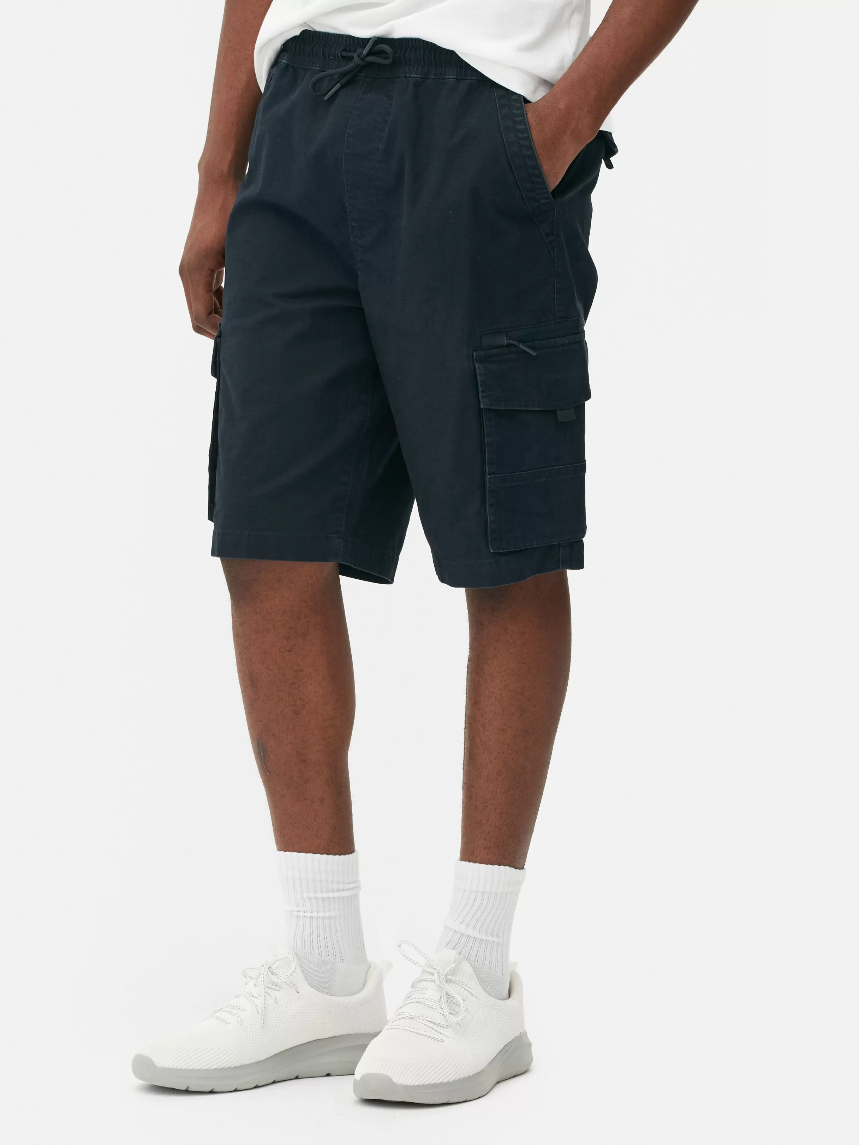 Hombre Primark Pantalones Cortos | Pantalones Cortos Cargo Con Cordón De Ajuste