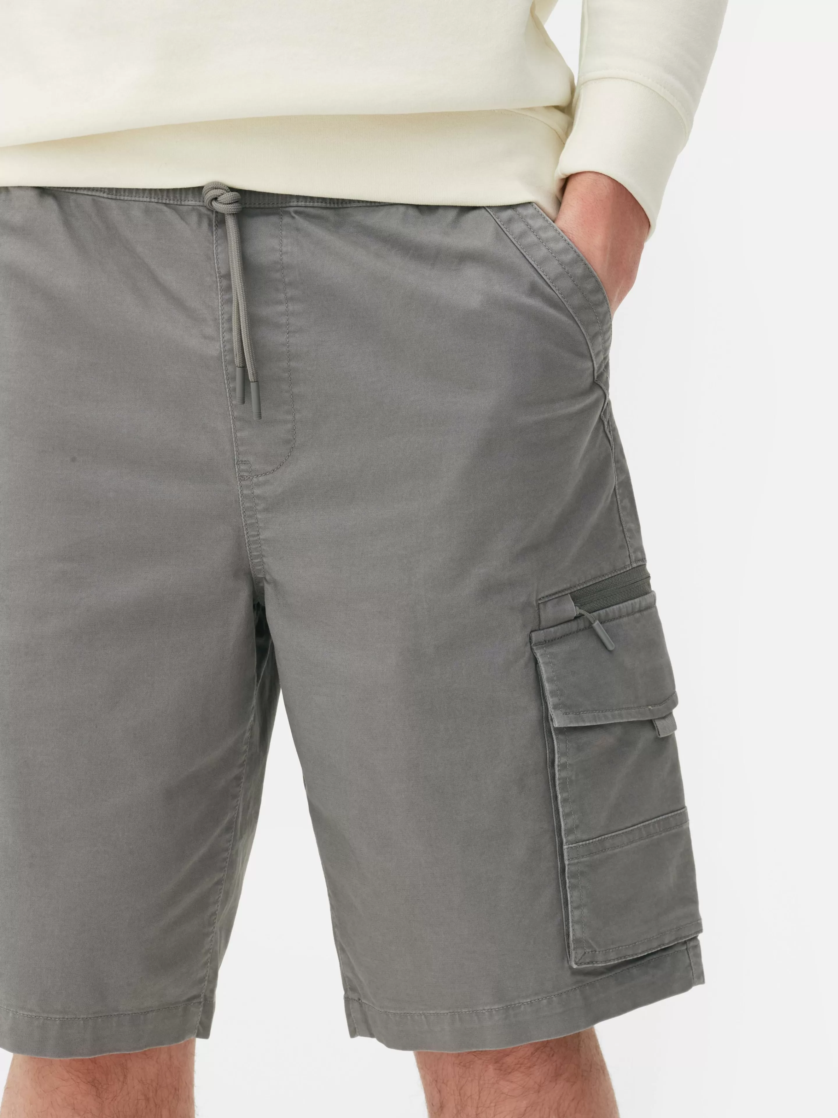 Hombre Primark Pantalones Cortos | Pantalones Cortos Cargo Con Cordón De Ajuste