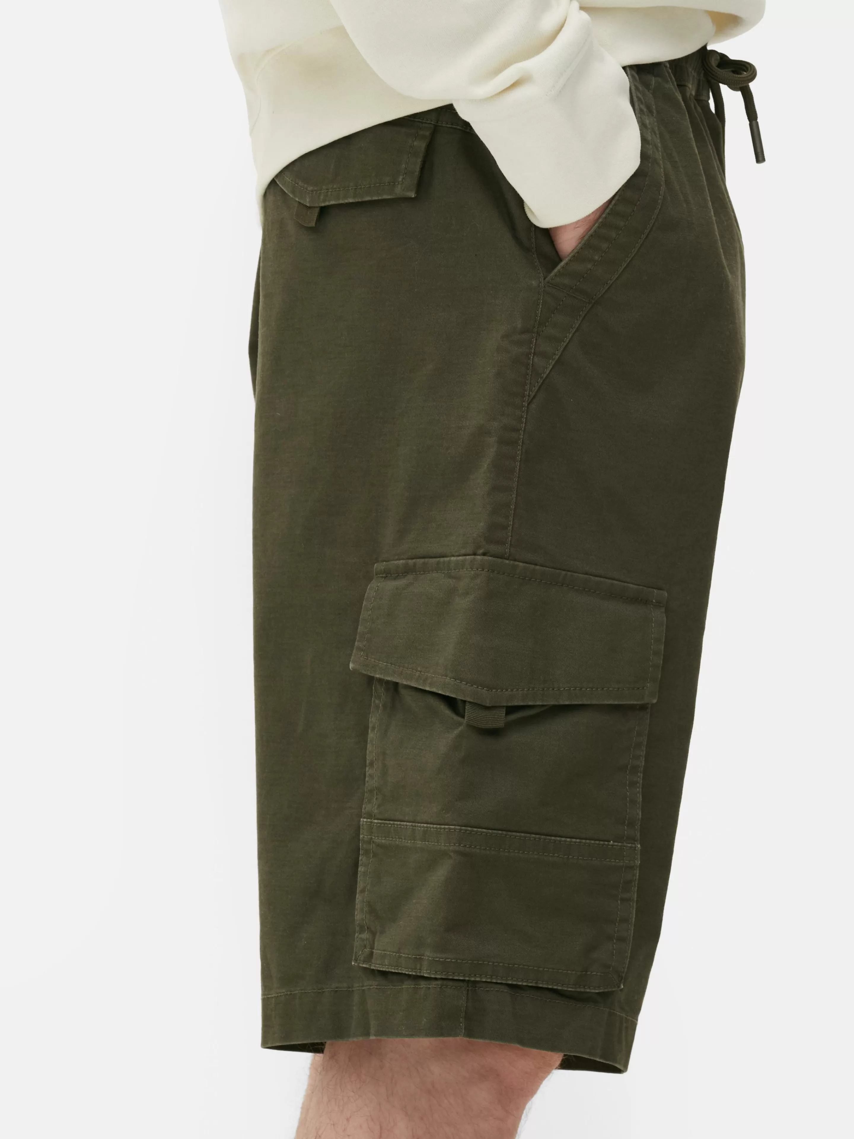 Hombre Primark Pantalones Cortos | Pantalones Cortos Cargo Con Cordón De Ajuste