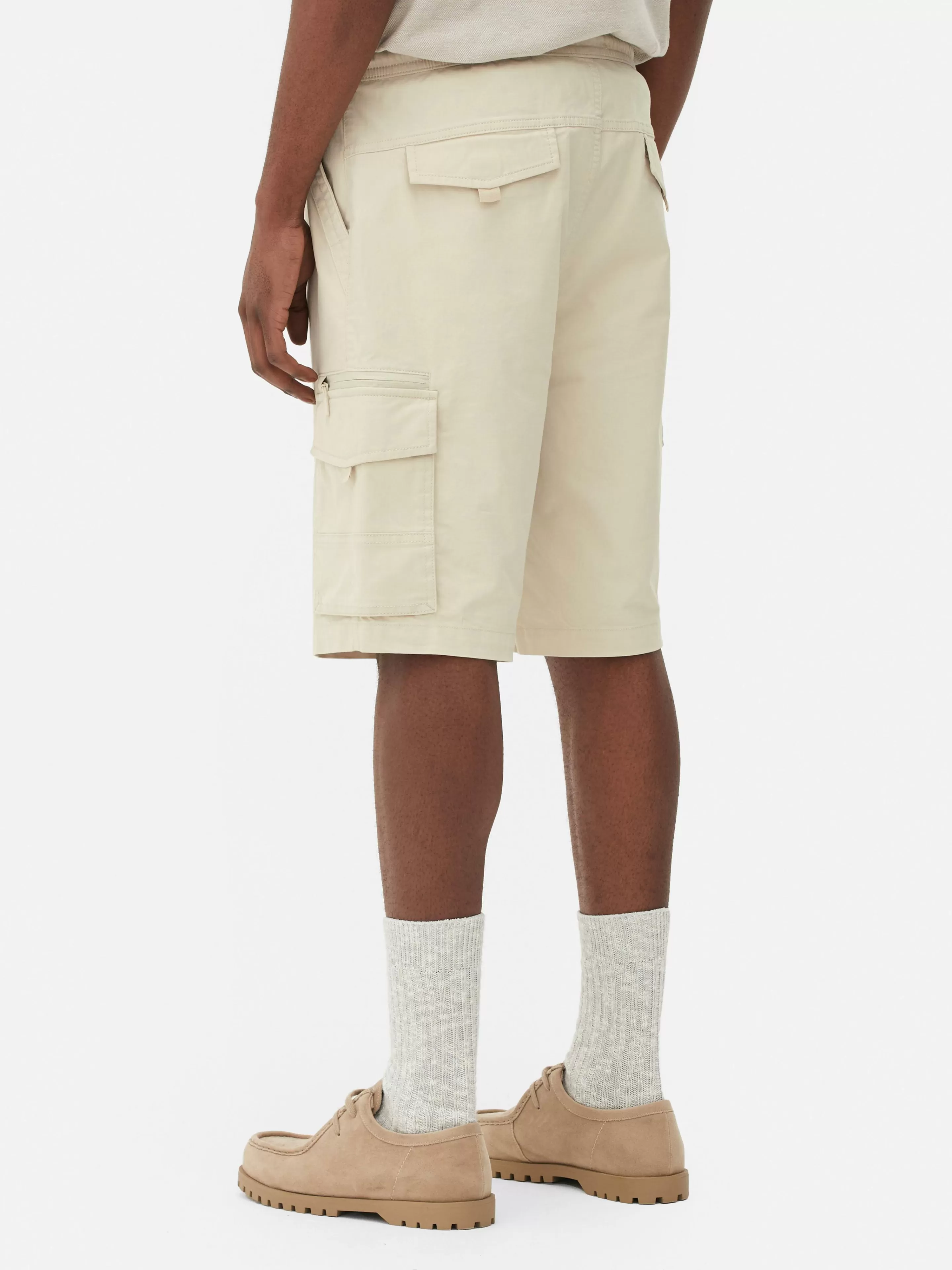 Hombre Primark Pantalones Cortos | Pantalones Cortos Cargo Con Cordón De Ajuste
