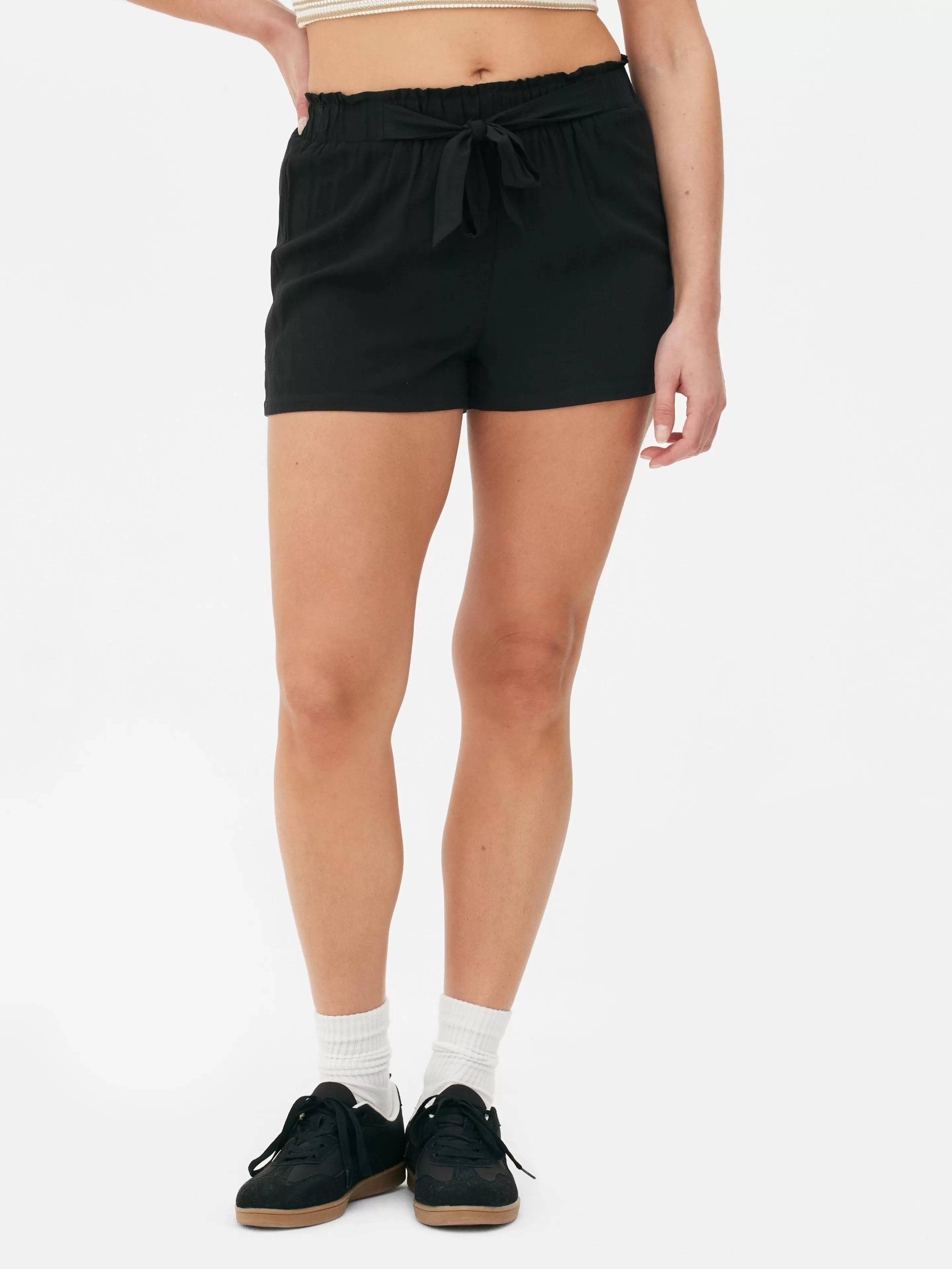 Mujer Primark Pantalones Cortos | Pantalones Cortos De Corte Holgado Con Cordón