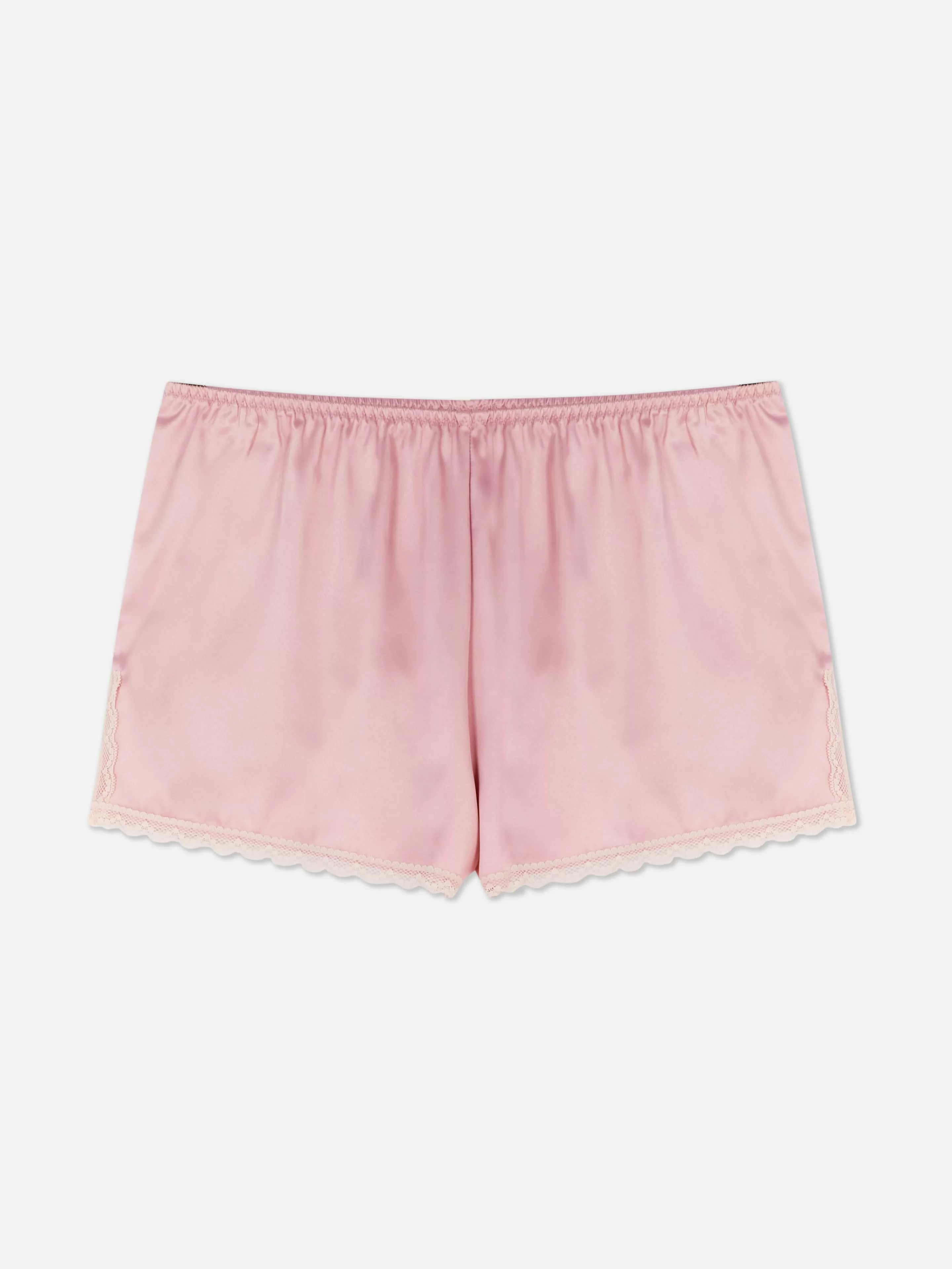 Mujer Primark Pantalones De Pijama | Pantalones Cortos De Pijama De Satén Con Encaje