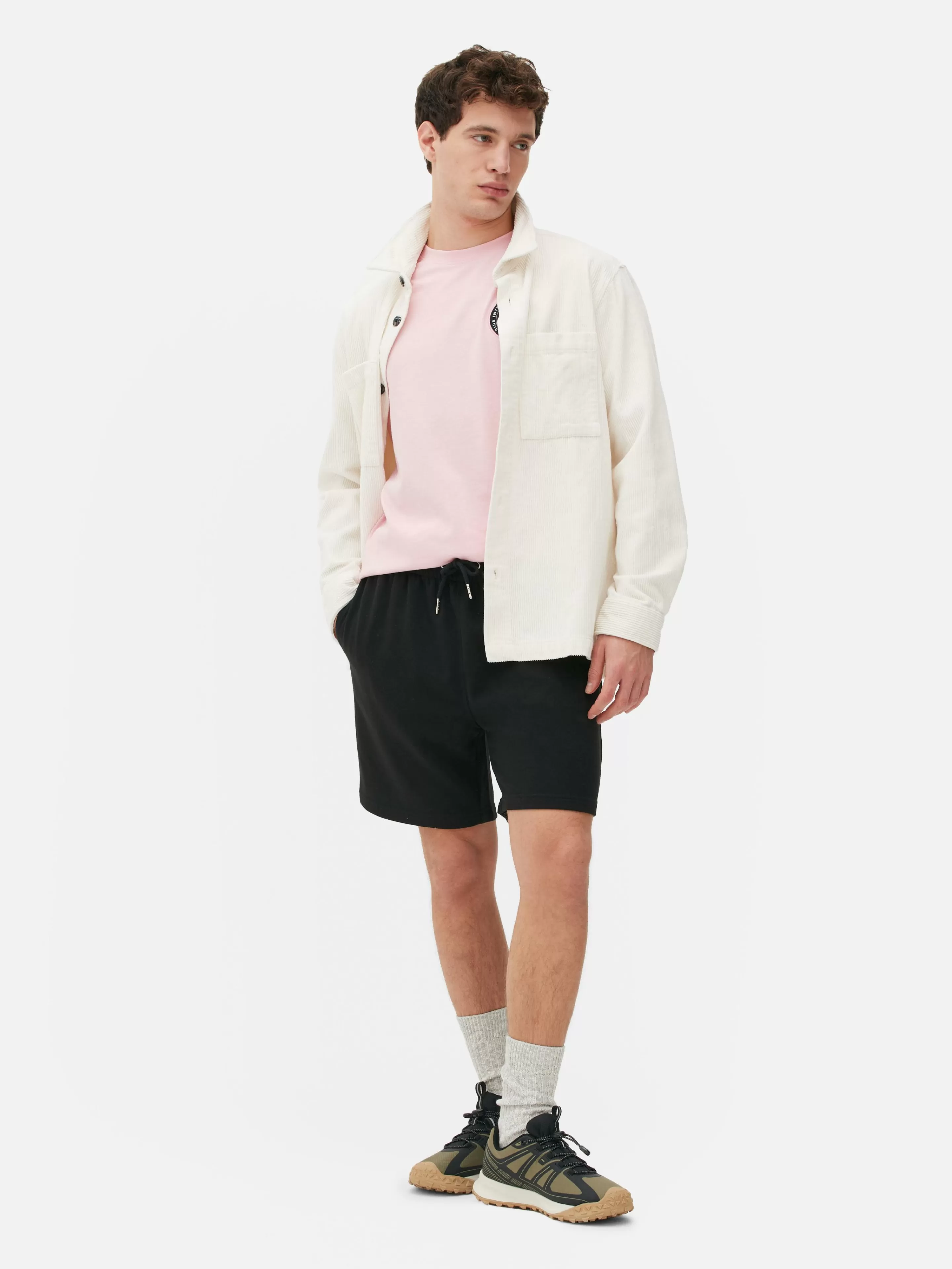 Hombre Primark Pantalones Cortos | Pantalones Cortos De Punto Con Cordón De Ajuste