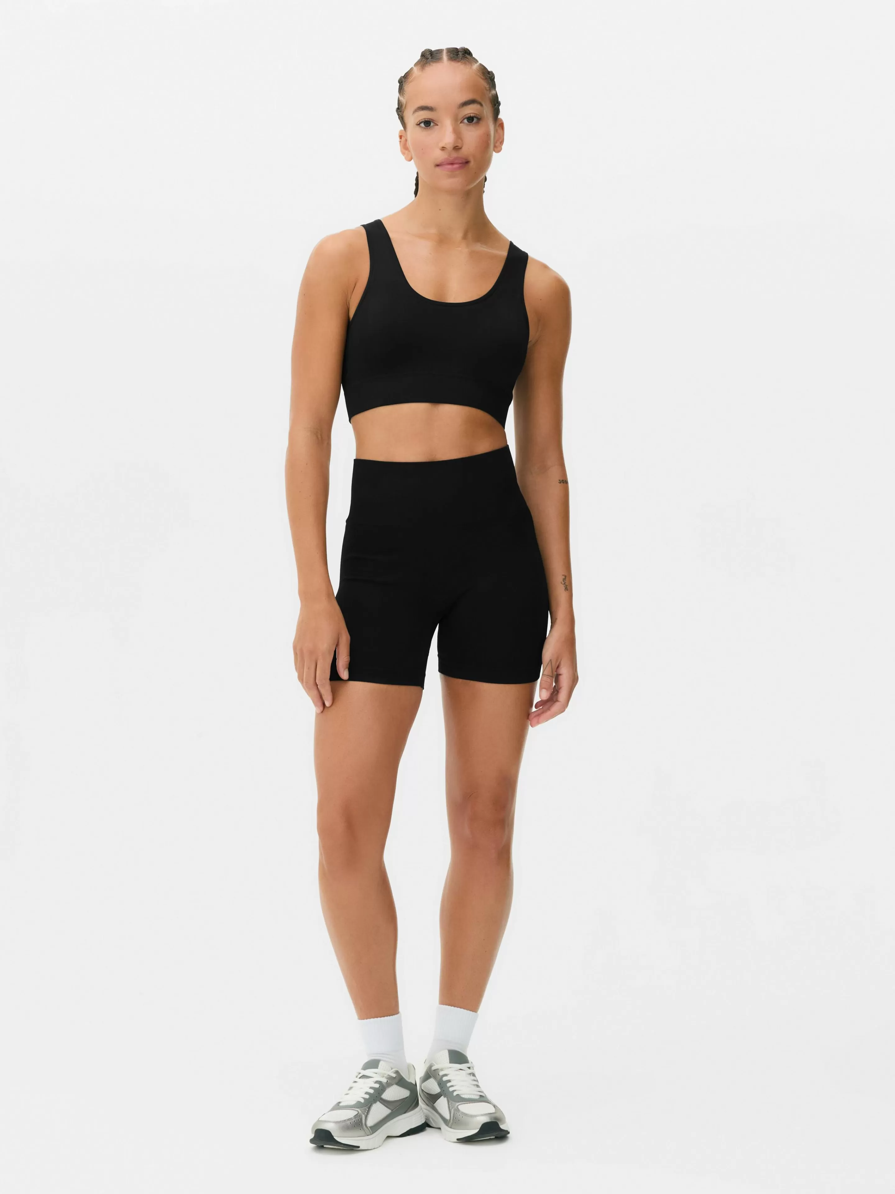 Mujer Primark Ropa De Gimnasio Y Deportiva | Pantalones Cortos De Talle Alto Sin Costuras