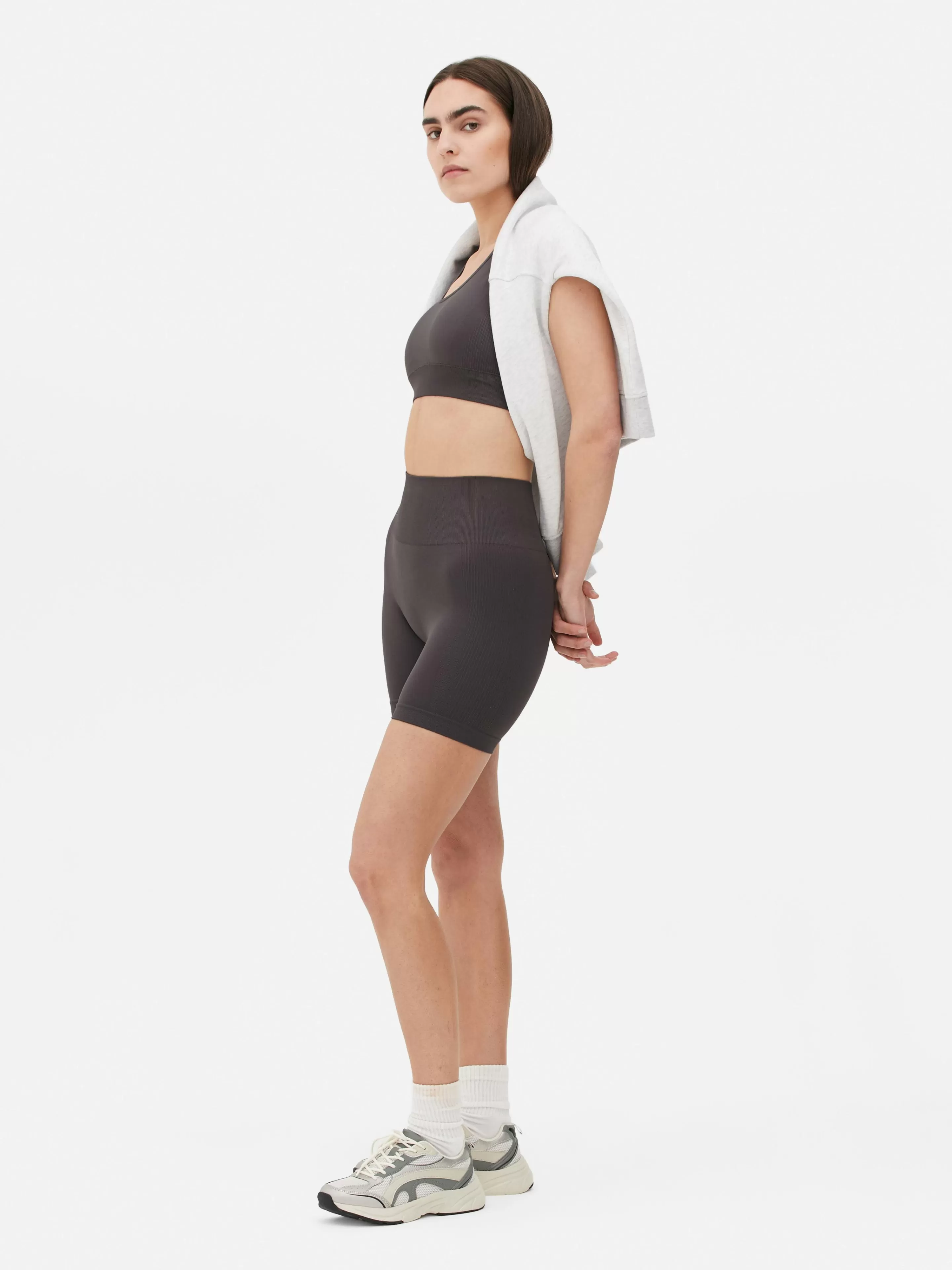 Mujer Primark Ropa De Gimnasio Y Deportiva | Pantalones Cortos De Talle Alto Sin Costuras