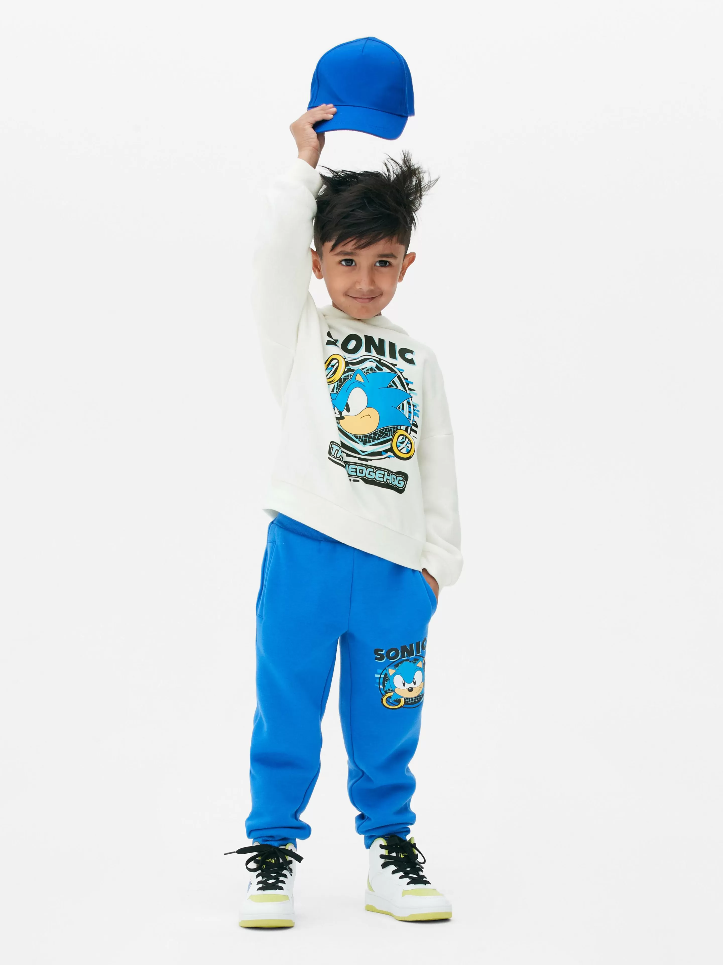 Niños Primark Pantalones De Chándal | Pantalones De Chándal Con Cordón De Ajuste De Sonic El Erizo