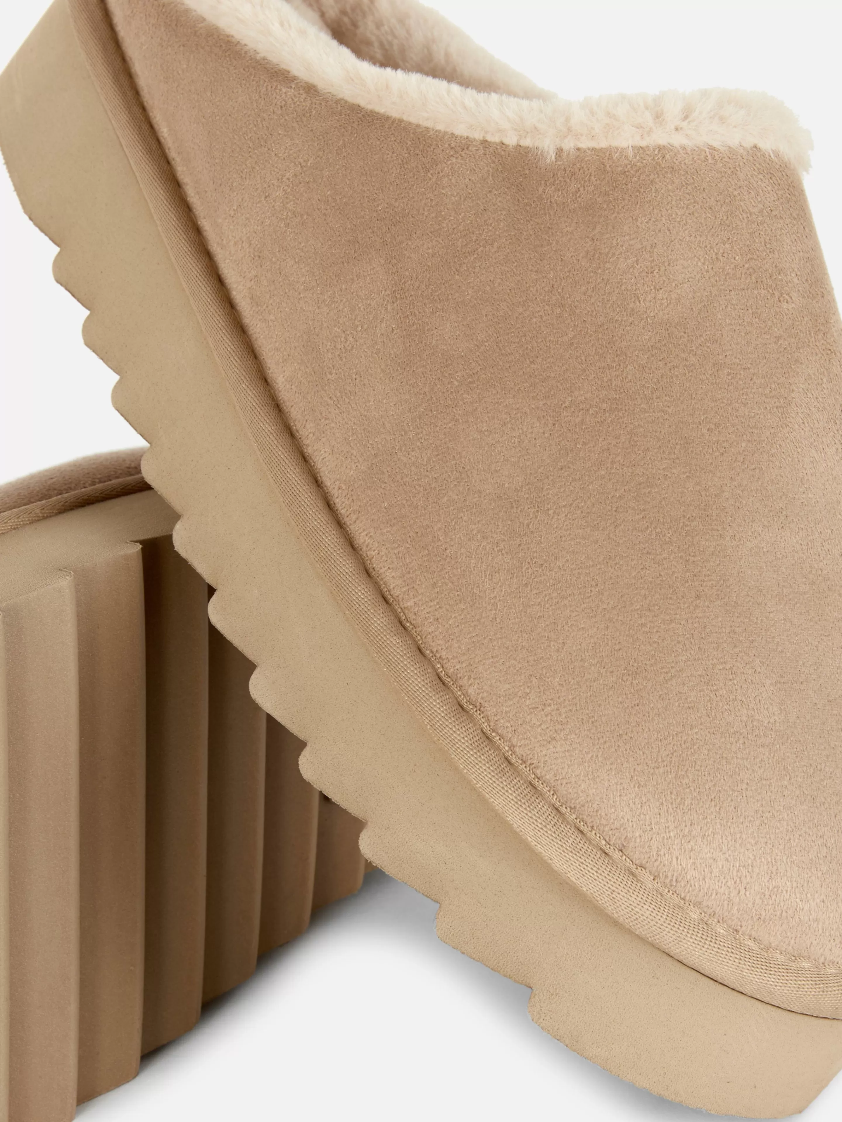 Mujer Primark Zapatillas De Estar En Casa | Zapatillas De Estar En Casa | Pantuflas Tipo Chinela Forradas De Pelo Sintético