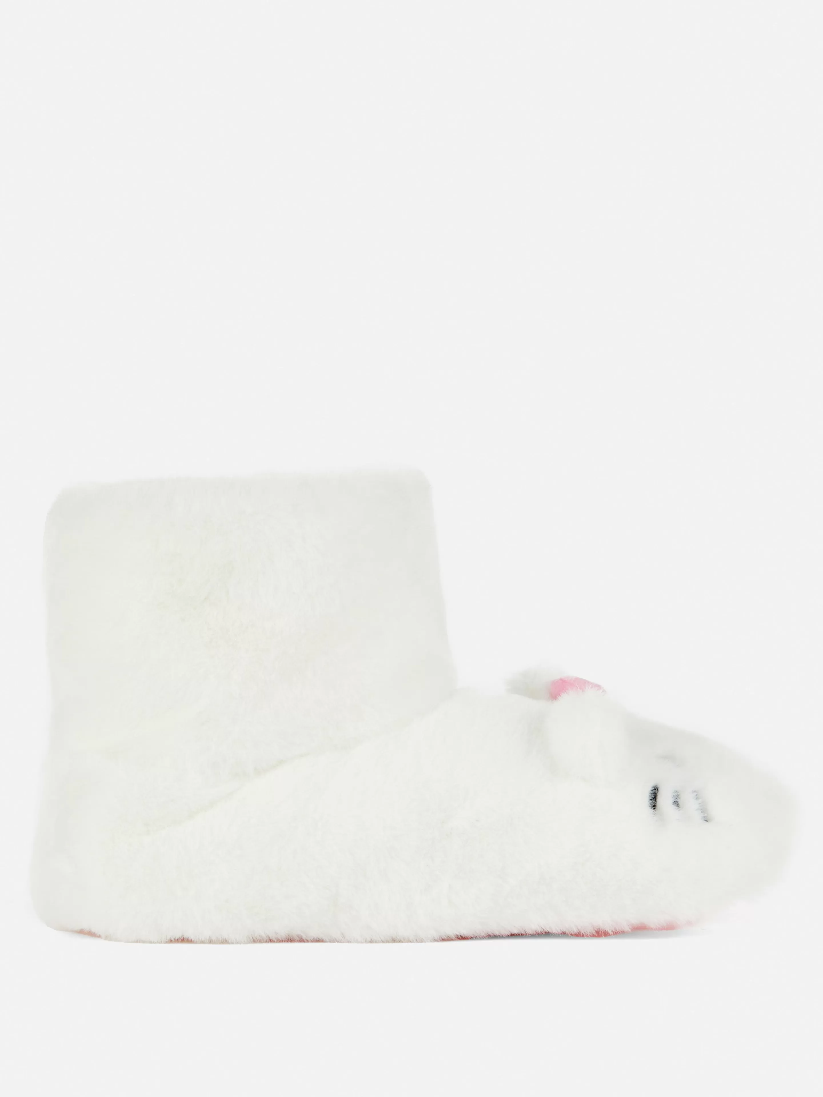 Mujer Primark Zapatillas De Estar En Casa | Zapatillas De Estar En Casa | Pantuflas Tipo Patuco De Felpa De Hello Kitty