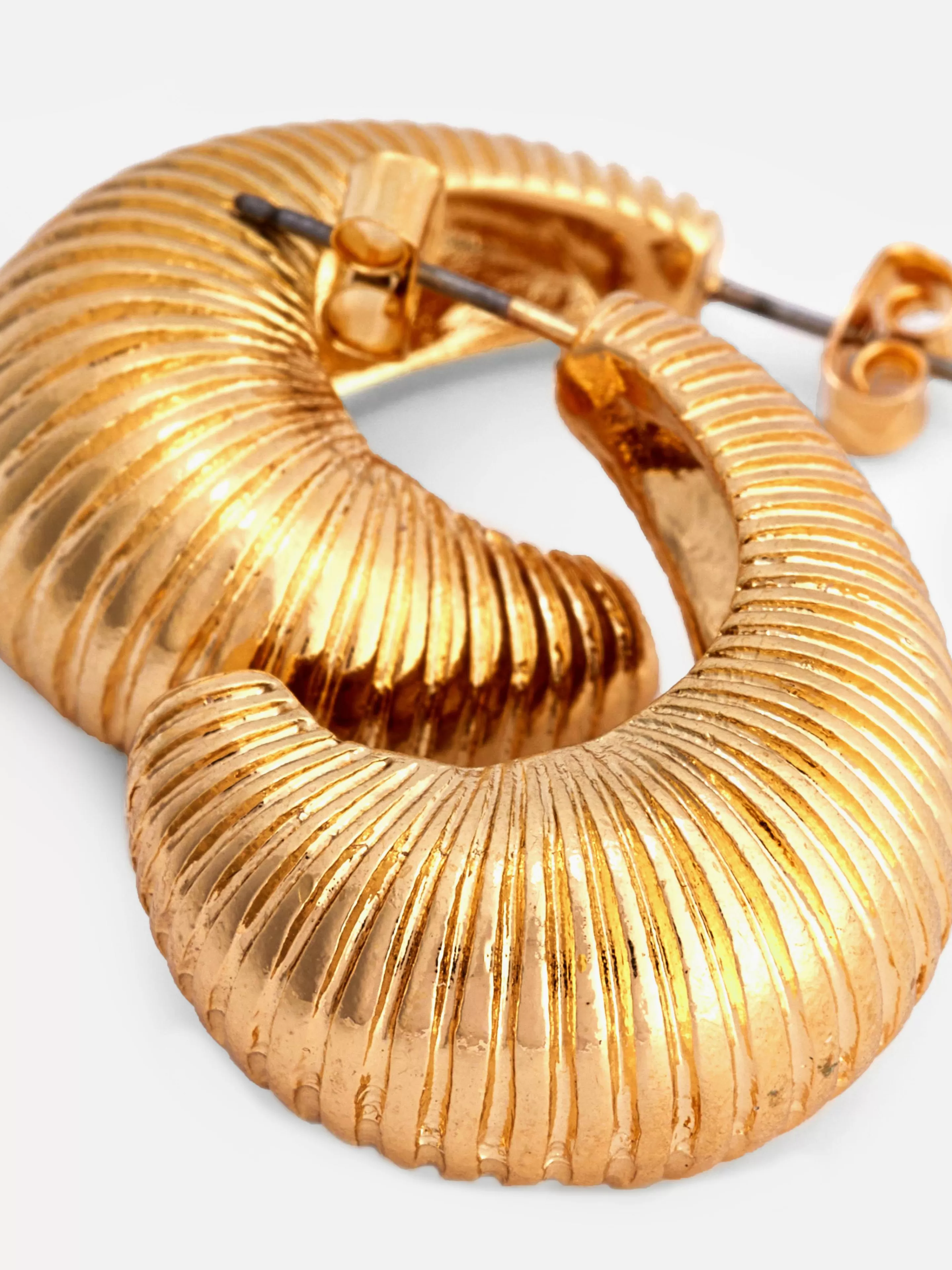 Mujer Primark Bisutería | Pendientes De Aro En Forma De Gota Con Textura
