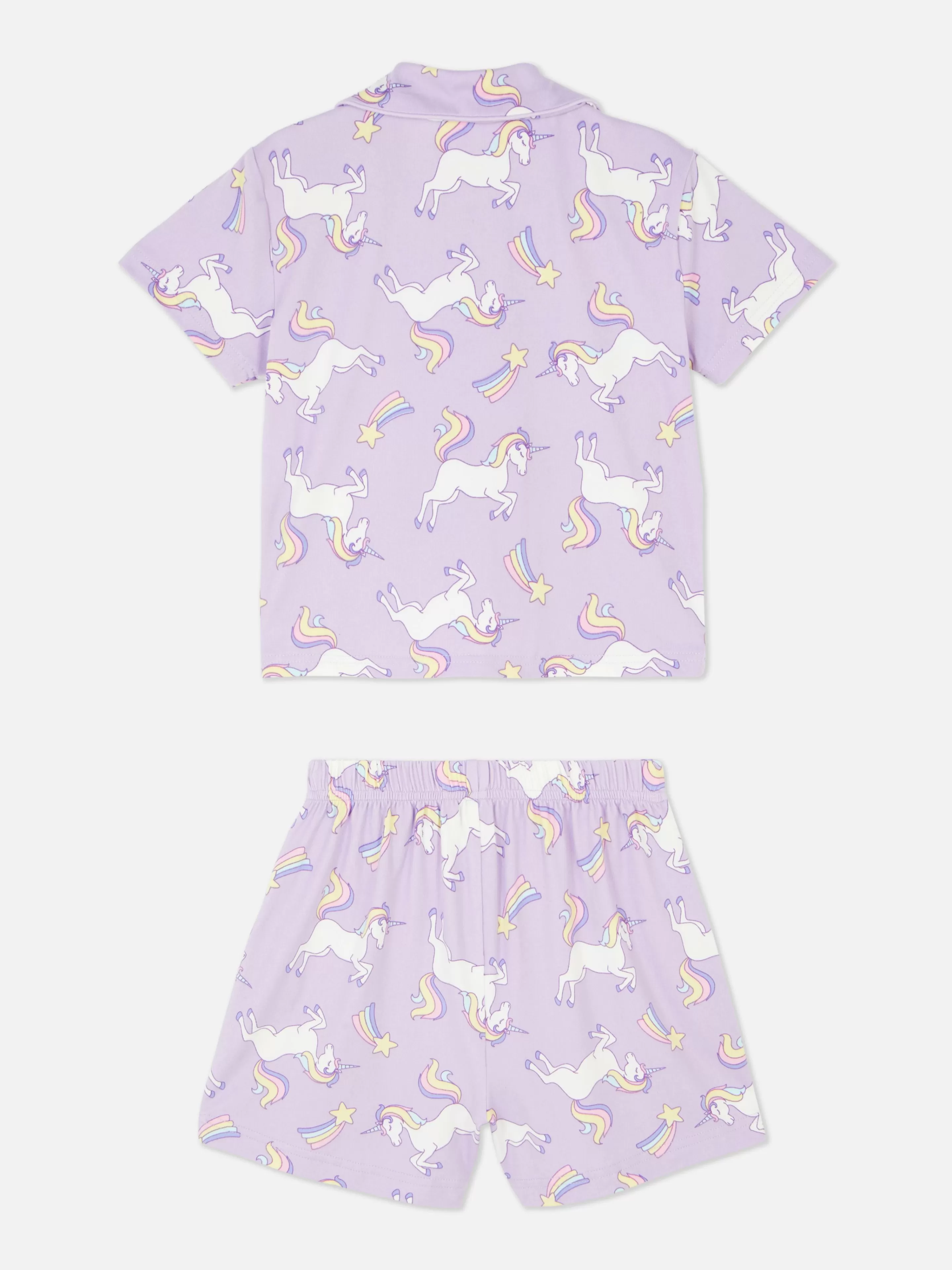 Niños Primark Pijamas Y Ropa Para Dormir | Pijama Con Camisa Y Pantalón Corto De Unicornios
