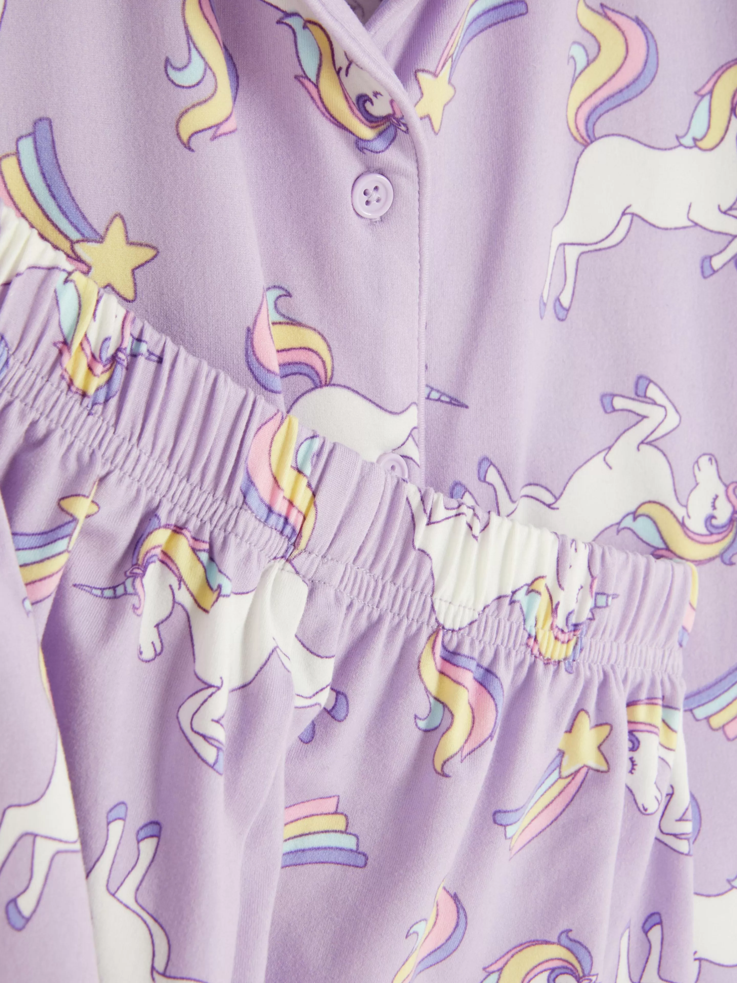 Niños Primark Pijamas Y Ropa Para Dormir | Pijama Con Camisa Y Pantalón Corto De Unicornios