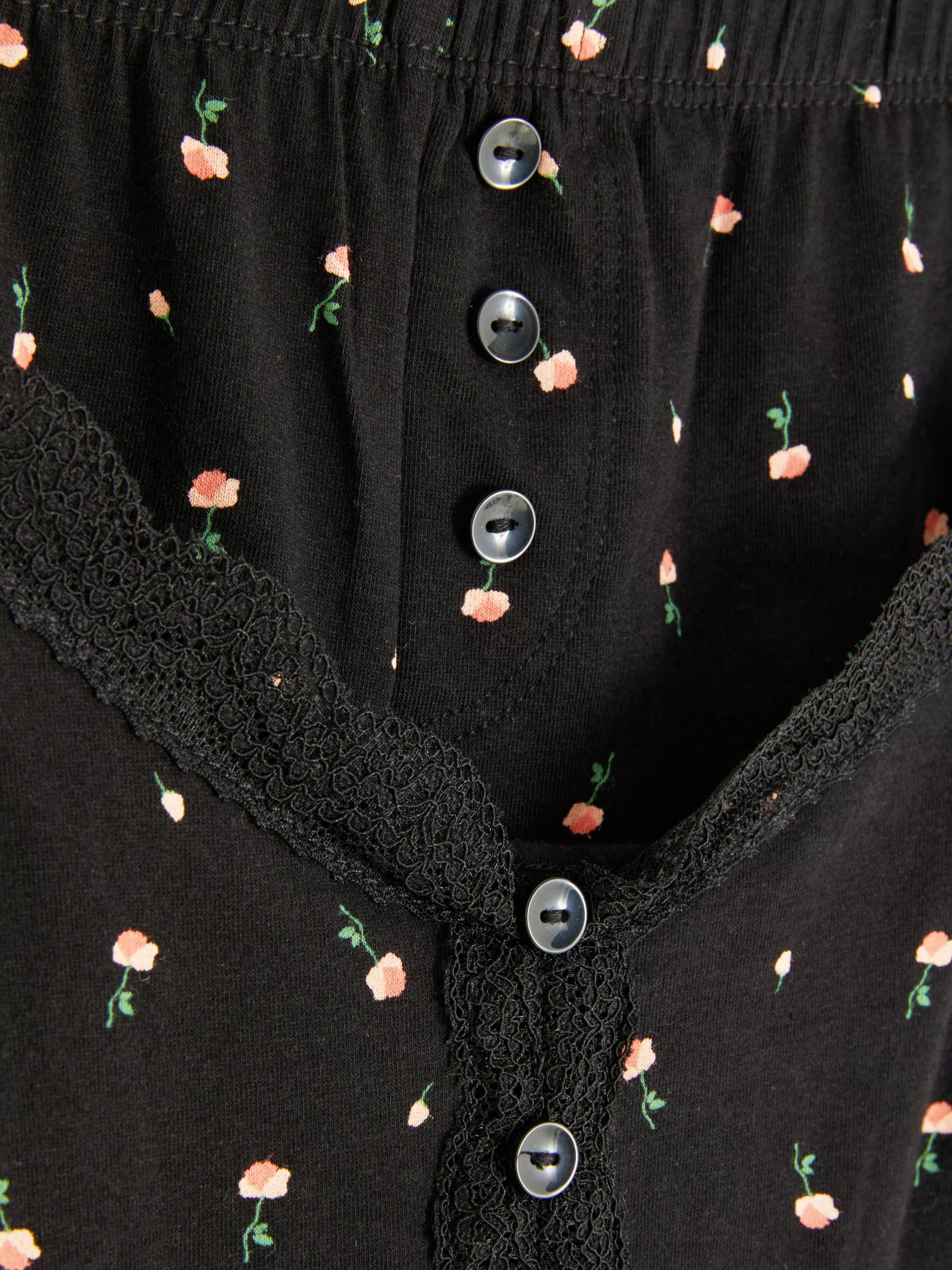 Mujer Primark Sets De Pijamas | Pijama Corto De Tirantes Con Ribetes De Encaje