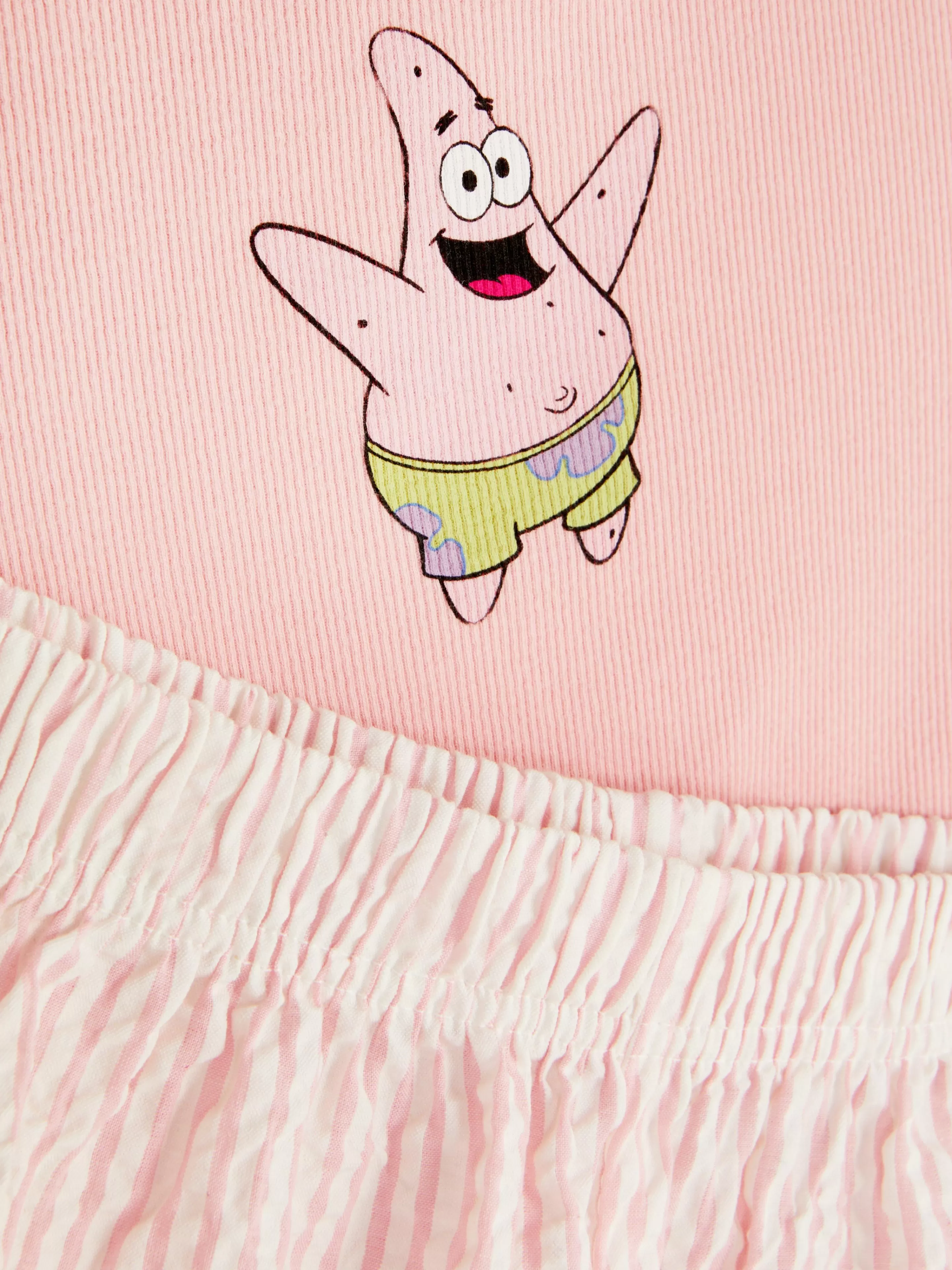 Mujer Primark Sets De Pijamas | Pijama Corto Sin Mangas De Bob Esponja Para Mujer