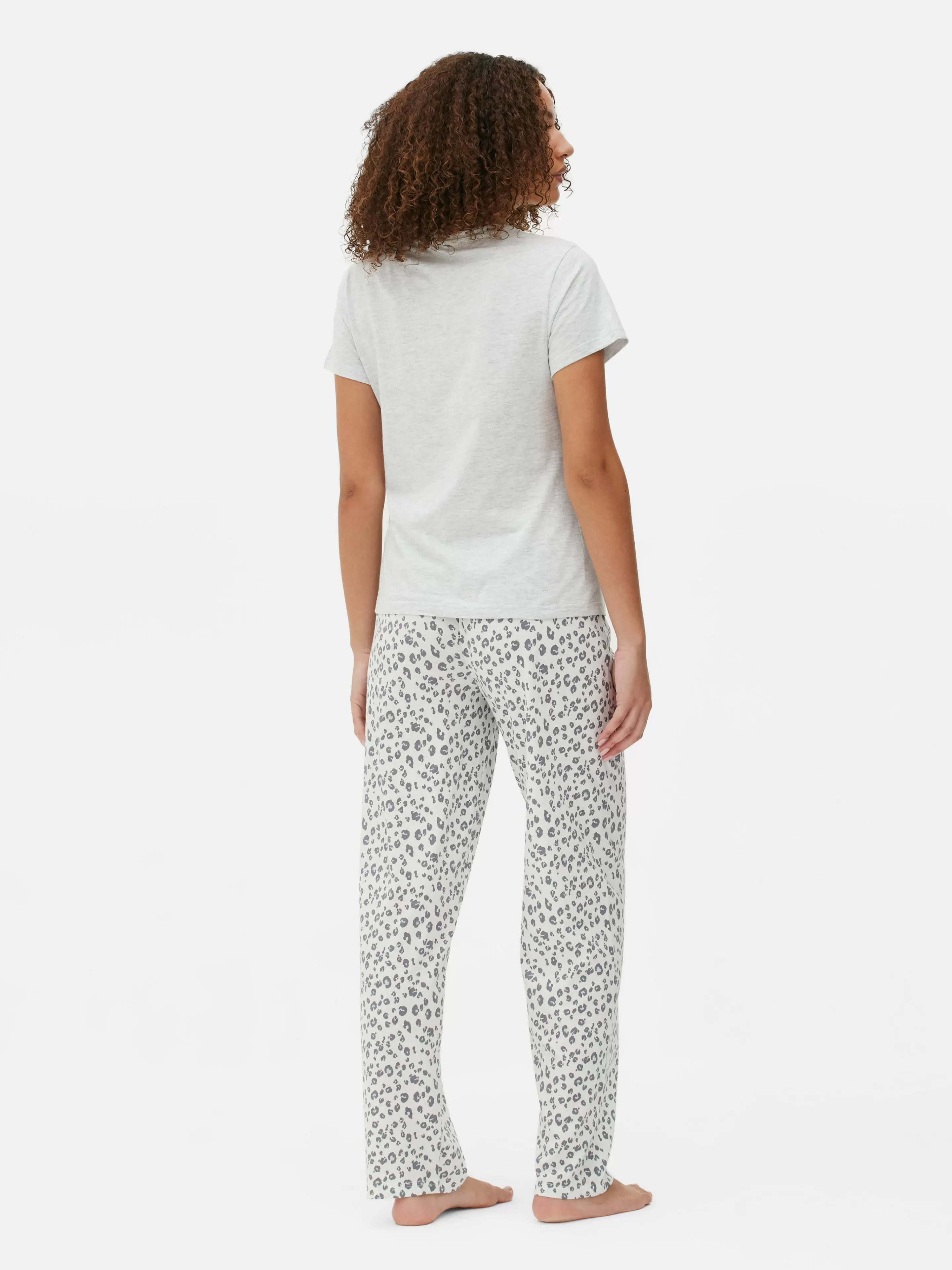 Mujer Primark Sets De Pijamas | Pijama De Punto De Manga Corta Con Estampado Gráfico