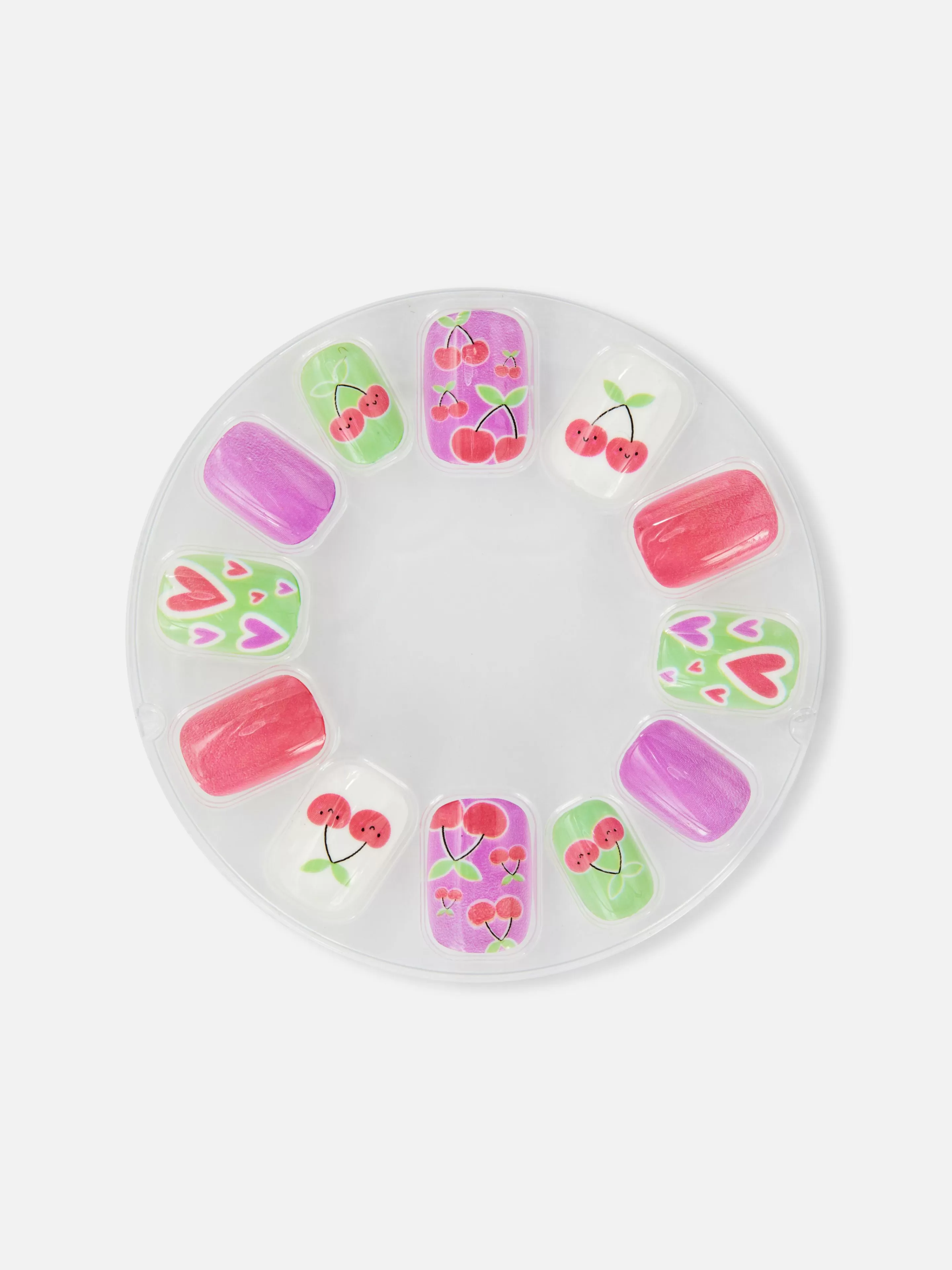 Primark Uñas Postizas | Pintalabios Mate Miniuñas Postizas A Presión Con Cerezas De PS...