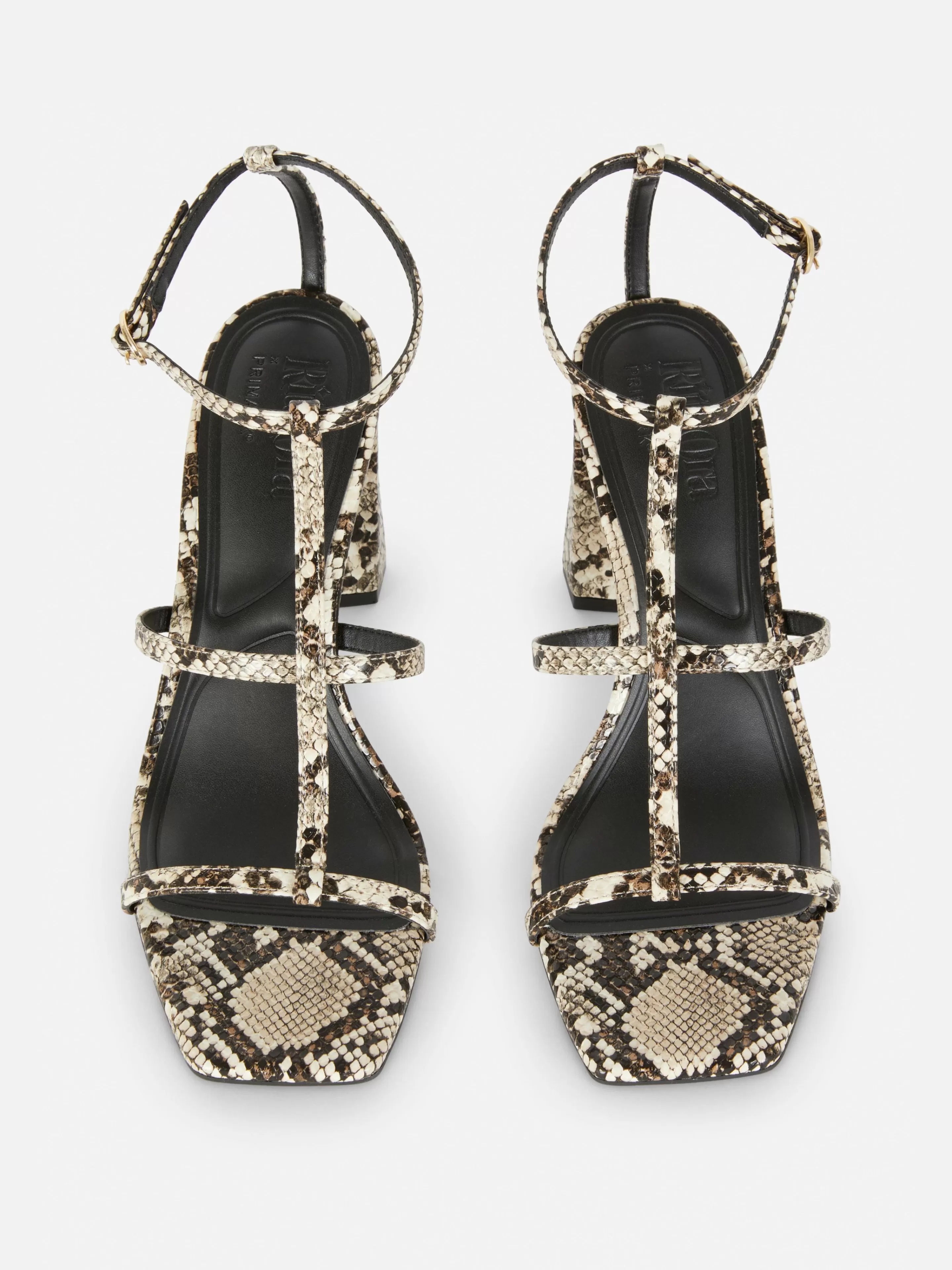Mujer Primark Tacones | Sandalias En Con Tira En «T» Y Tacón De Rita Ora