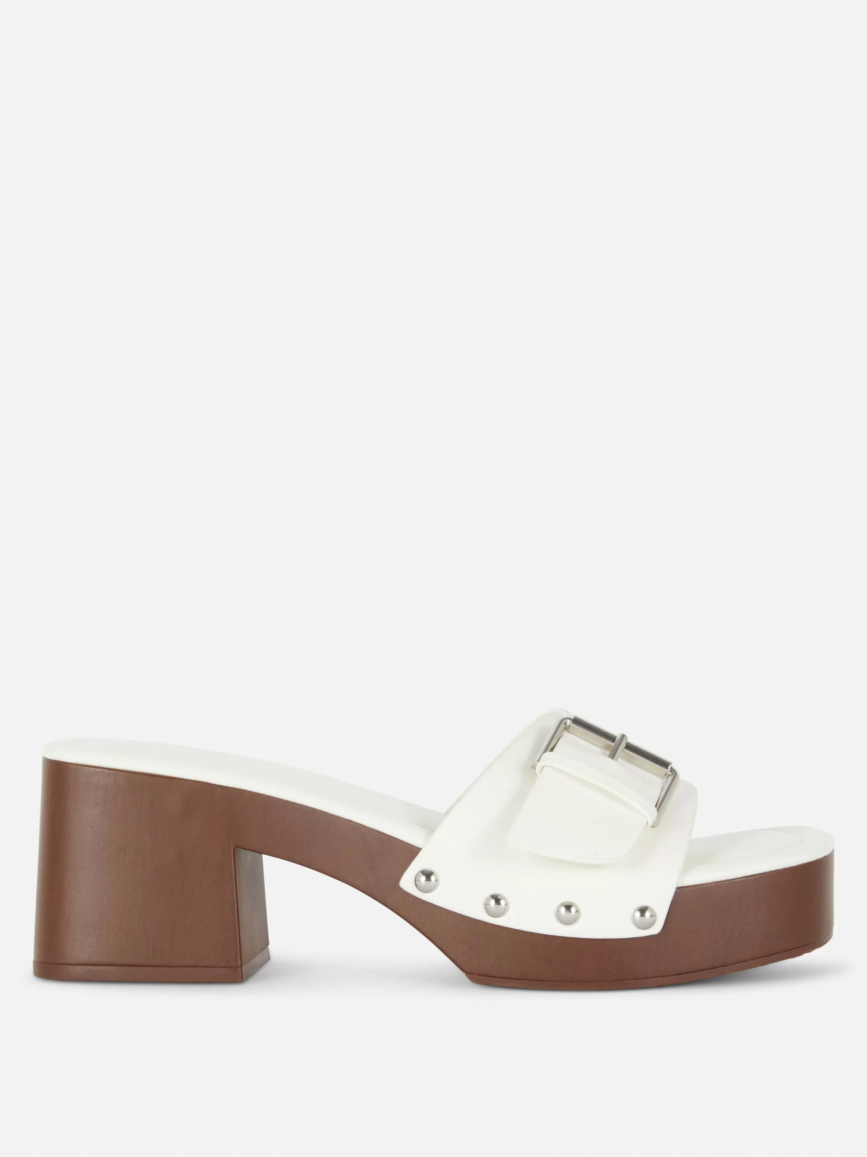 Mujer Primark Tacones | Sandalias Tipo Zueco De Tacón Grueso De Rita Ora