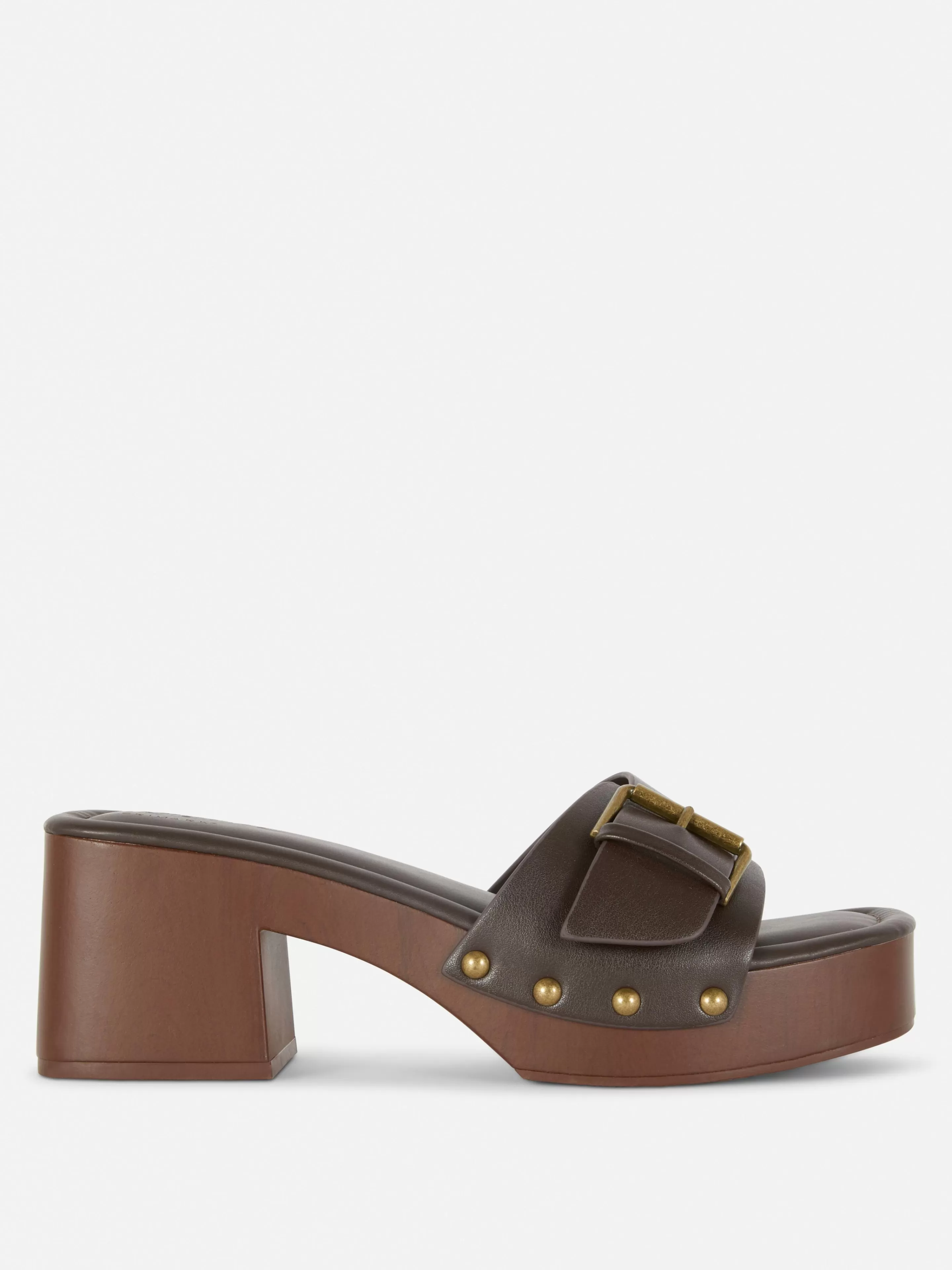 Mujer Primark Tacones | Sandalias Tipo Zueco De Tacón Grueso De Rita Ora