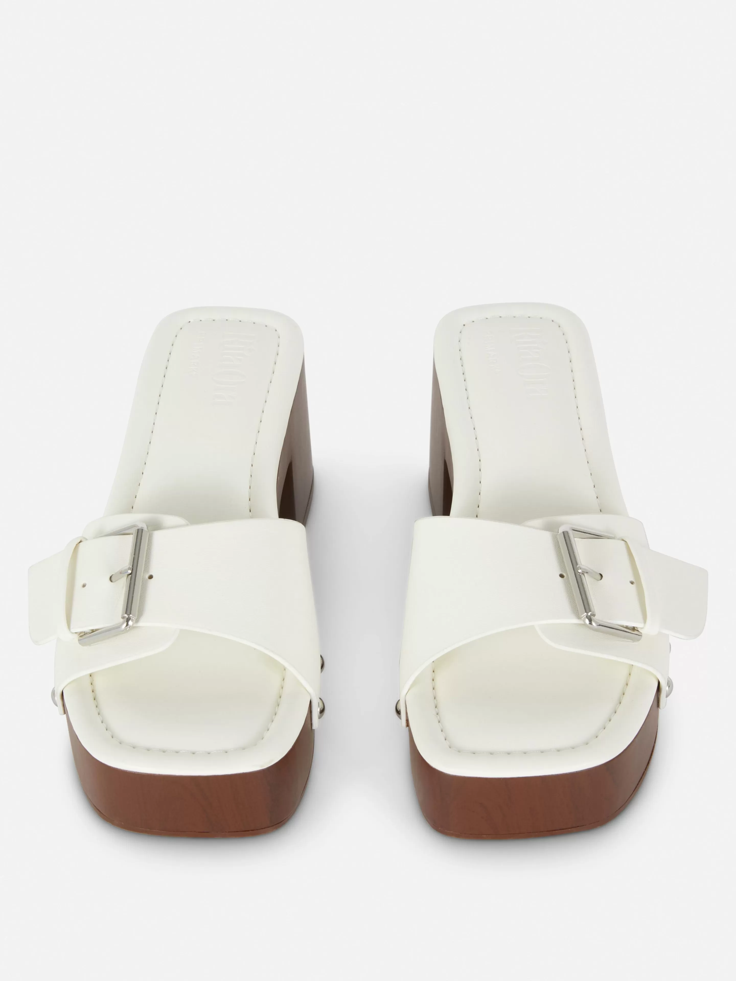 Mujer Primark Tacones | Sandalias Tipo Zueco De Tacón Grueso De Rita Ora