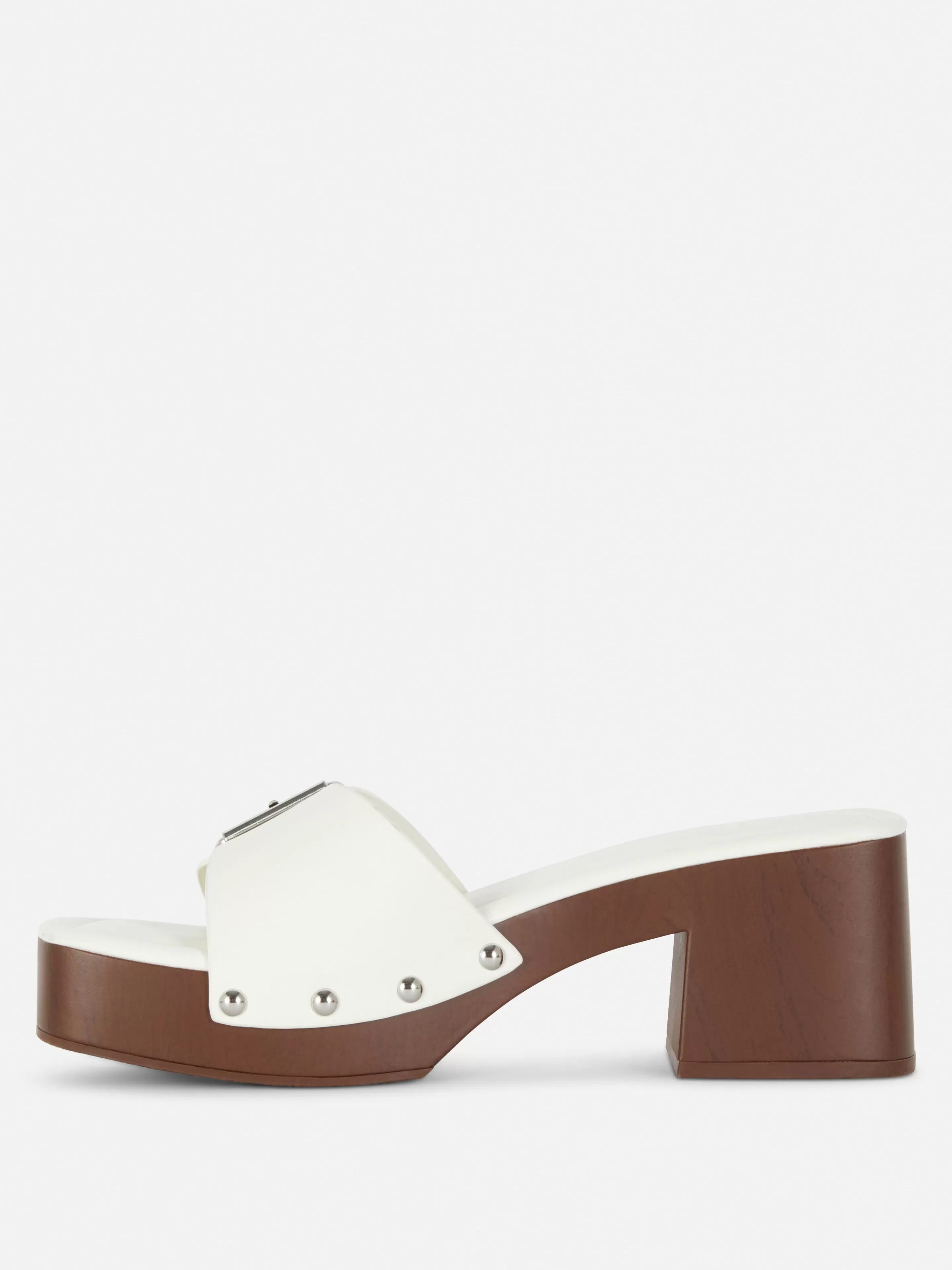 Mujer Primark Tacones | Sandalias Tipo Zueco De Tacón Grueso De Rita Ora