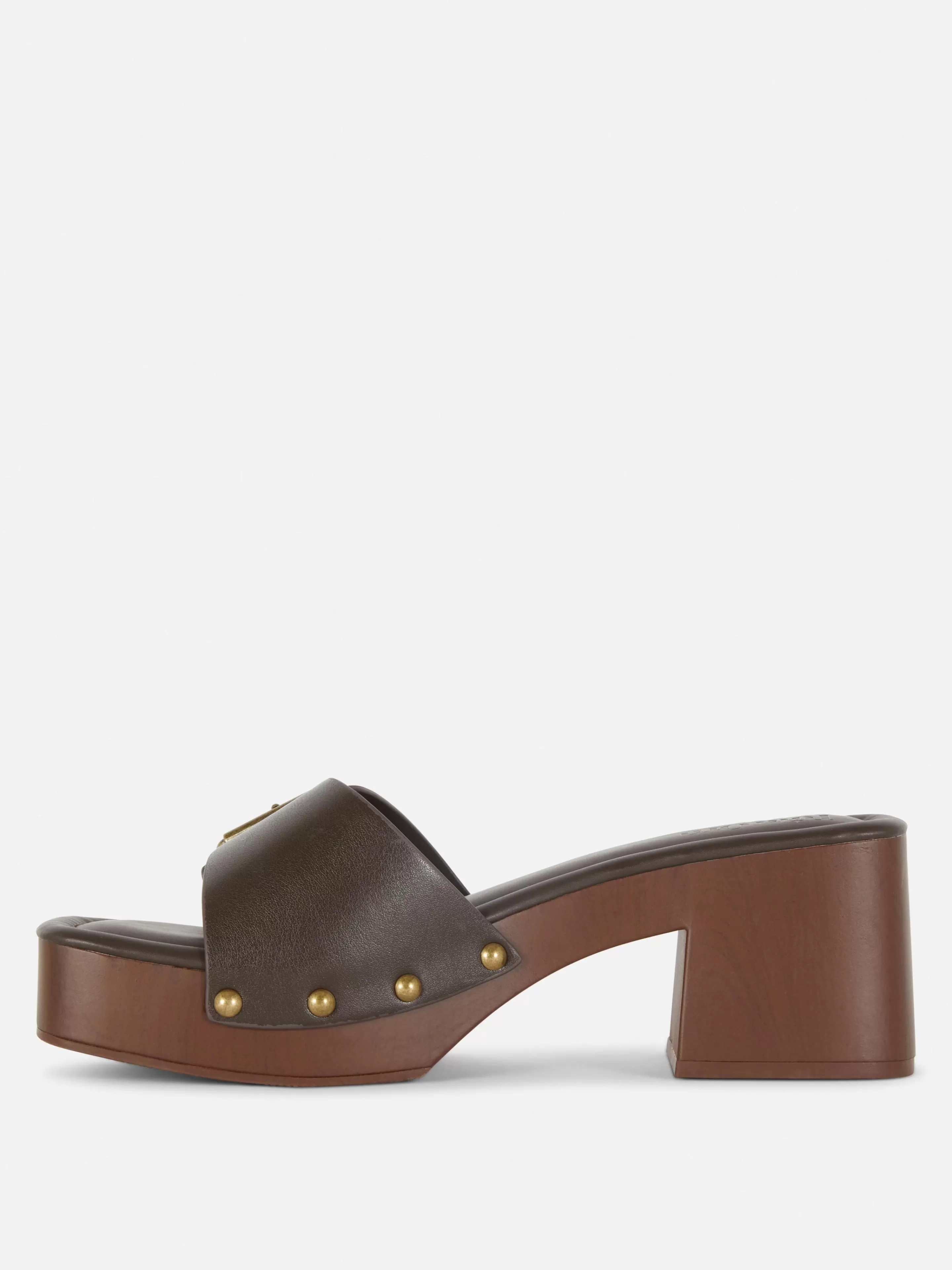 Mujer Primark Tacones | Sandalias Tipo Zueco De Tacón Grueso De Rita Ora