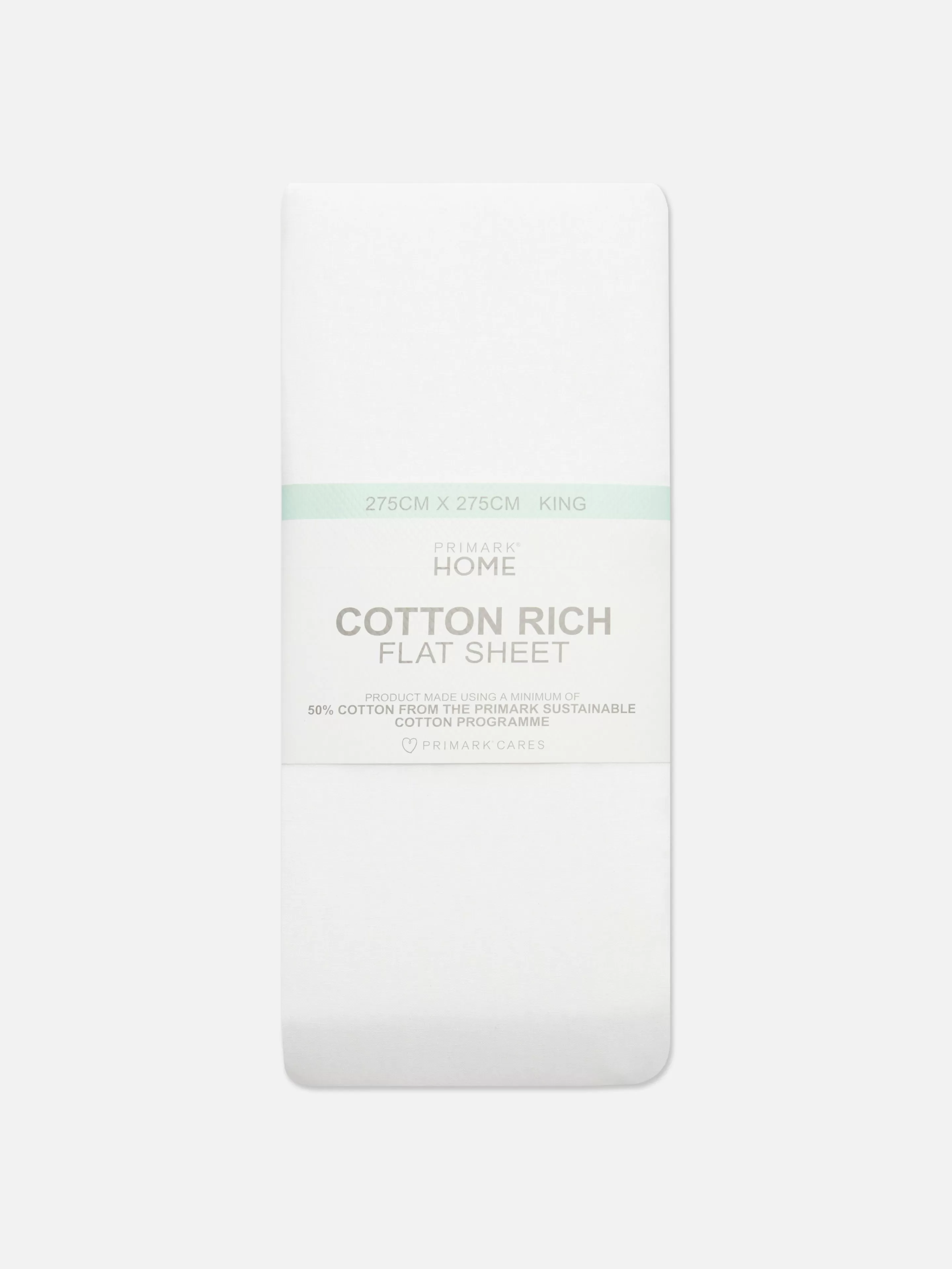 Primark Sábanas Y Fundas De Almohada | Sábana Encimera De Algodón Para Cama King Size