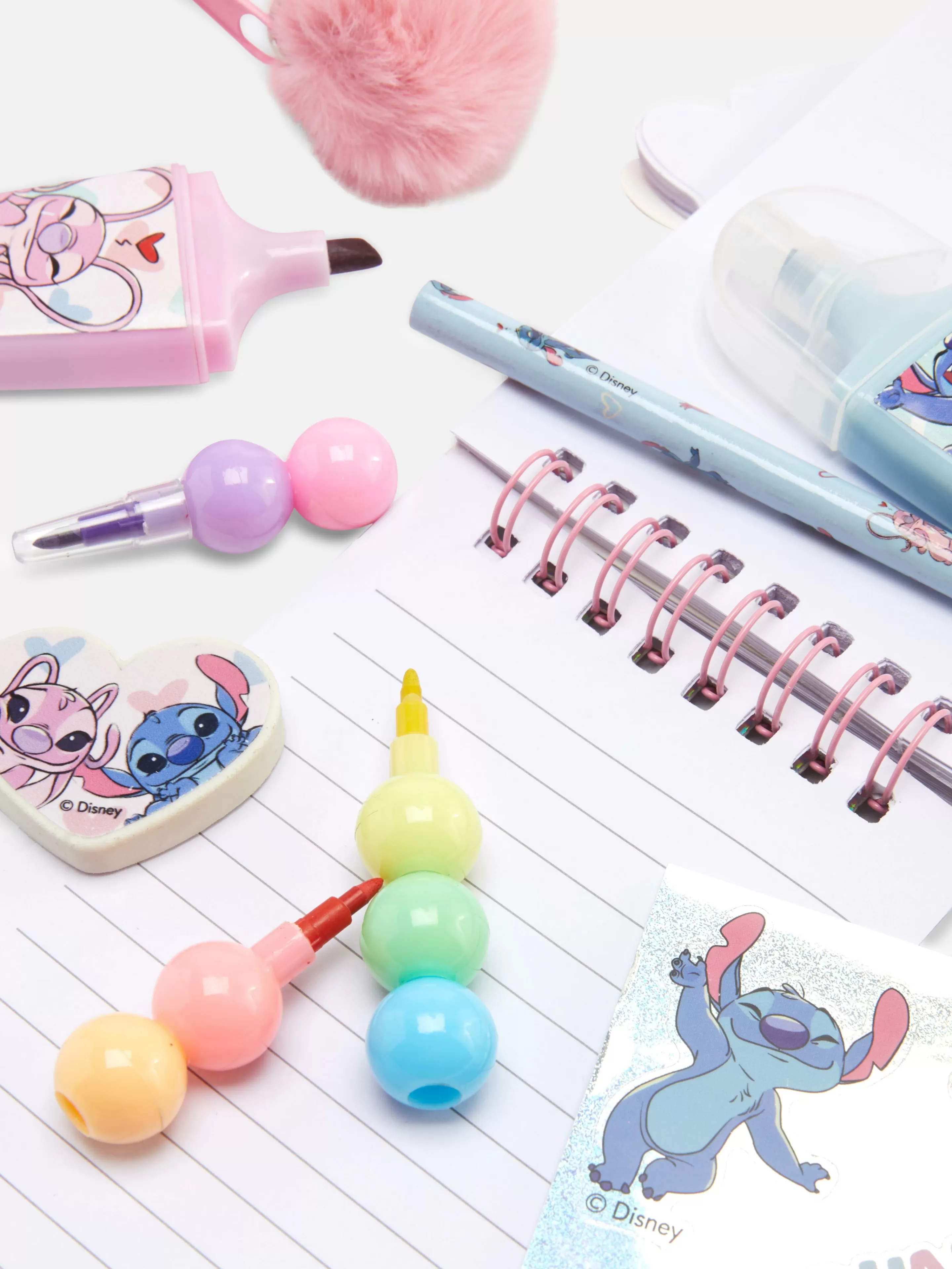 Niños Primark Cuadernos | Set De Escritorio De Ángel De Stitch De Disney