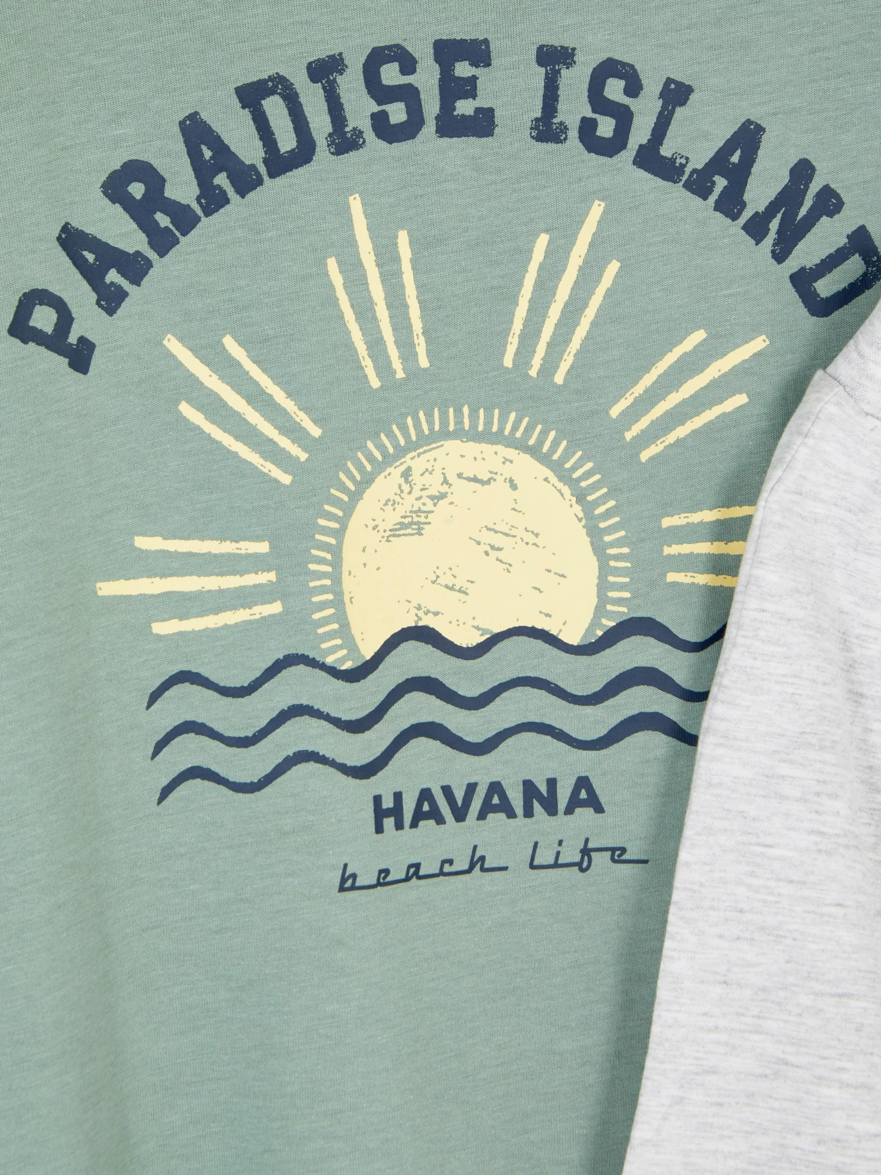 Hombre Primark Pijama | Set De Pijama De Pantalones Cortos Y Camiseta