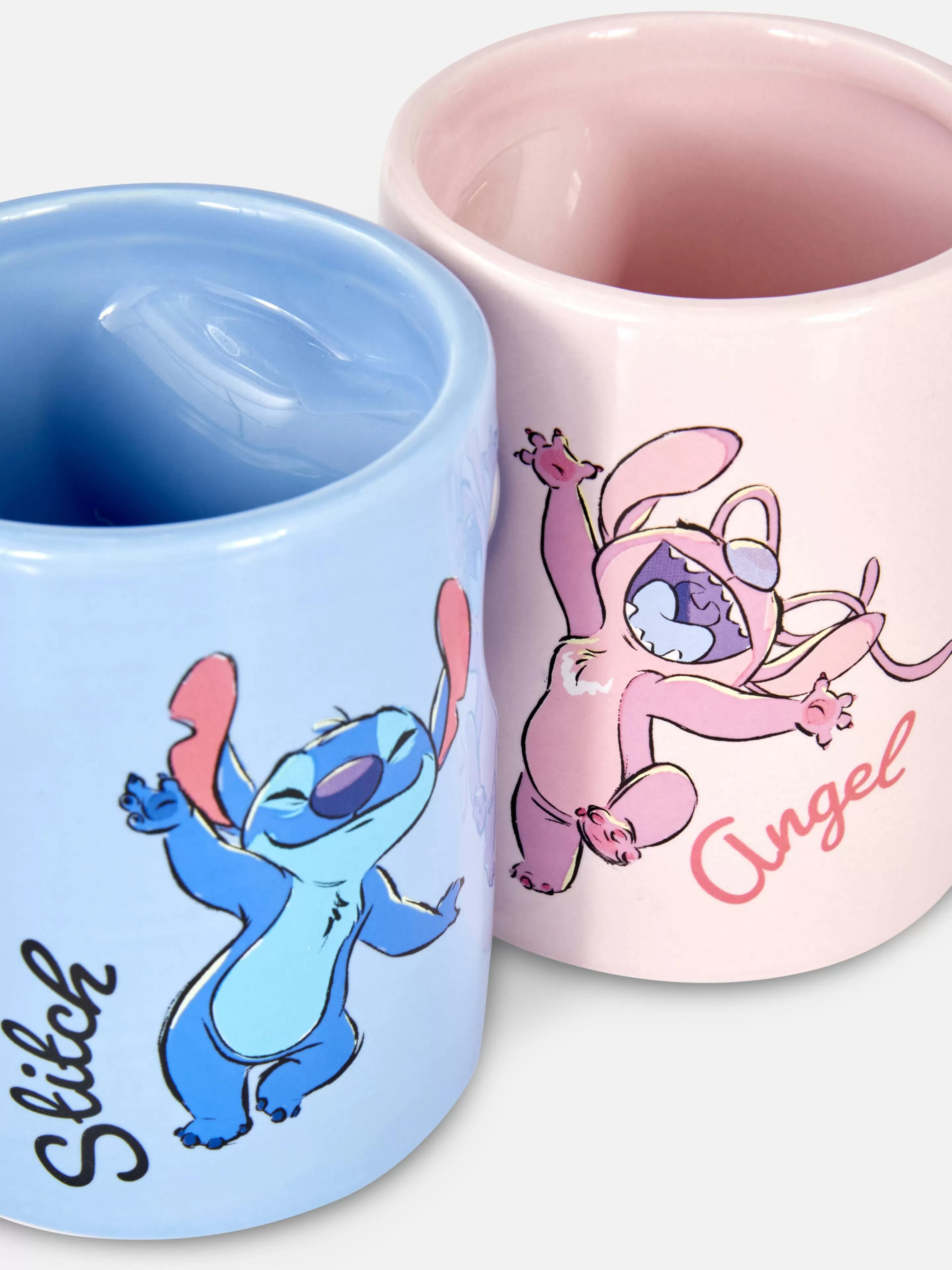 Primark Tazas Y Tazones | Menaje | Set De Tazas Con Corazón De Ángel Y Stitch De Disney