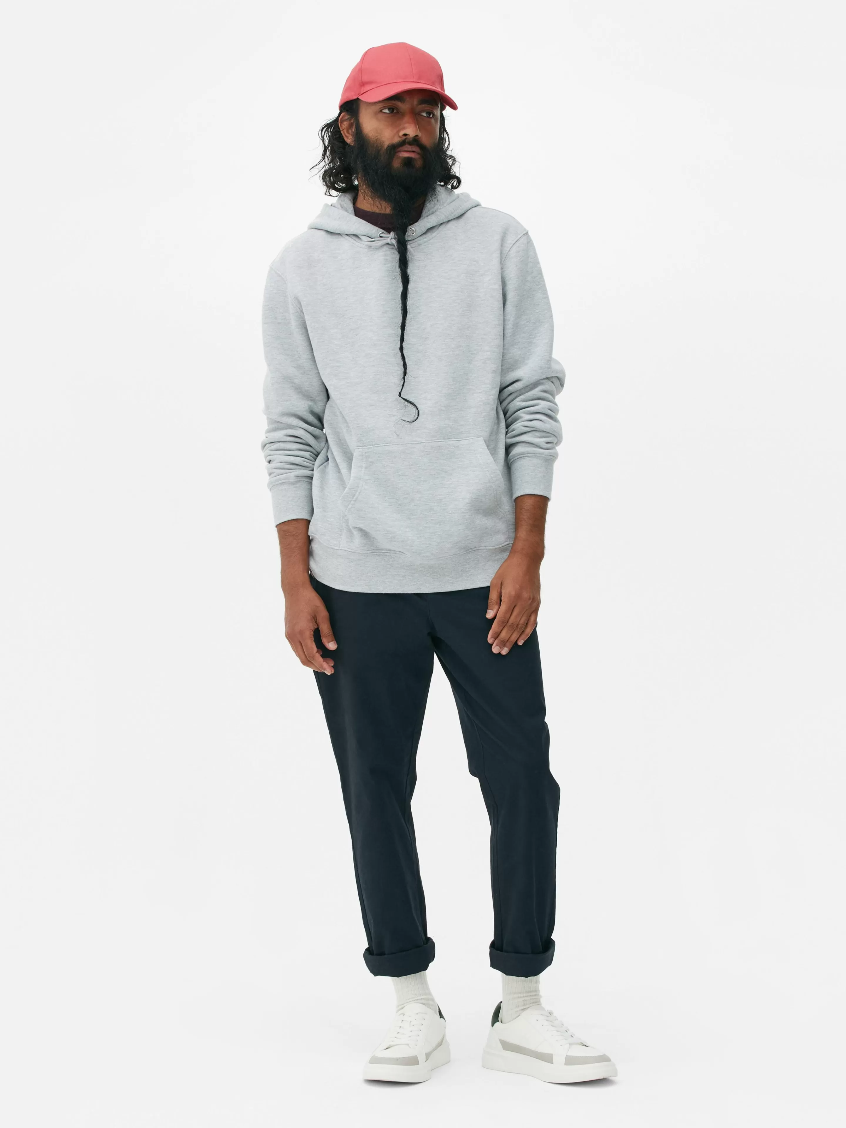 Hombre Primark Sudaderas Con Y Sin Capucha | Sudadera Con Capucha De Corte Recto Essential