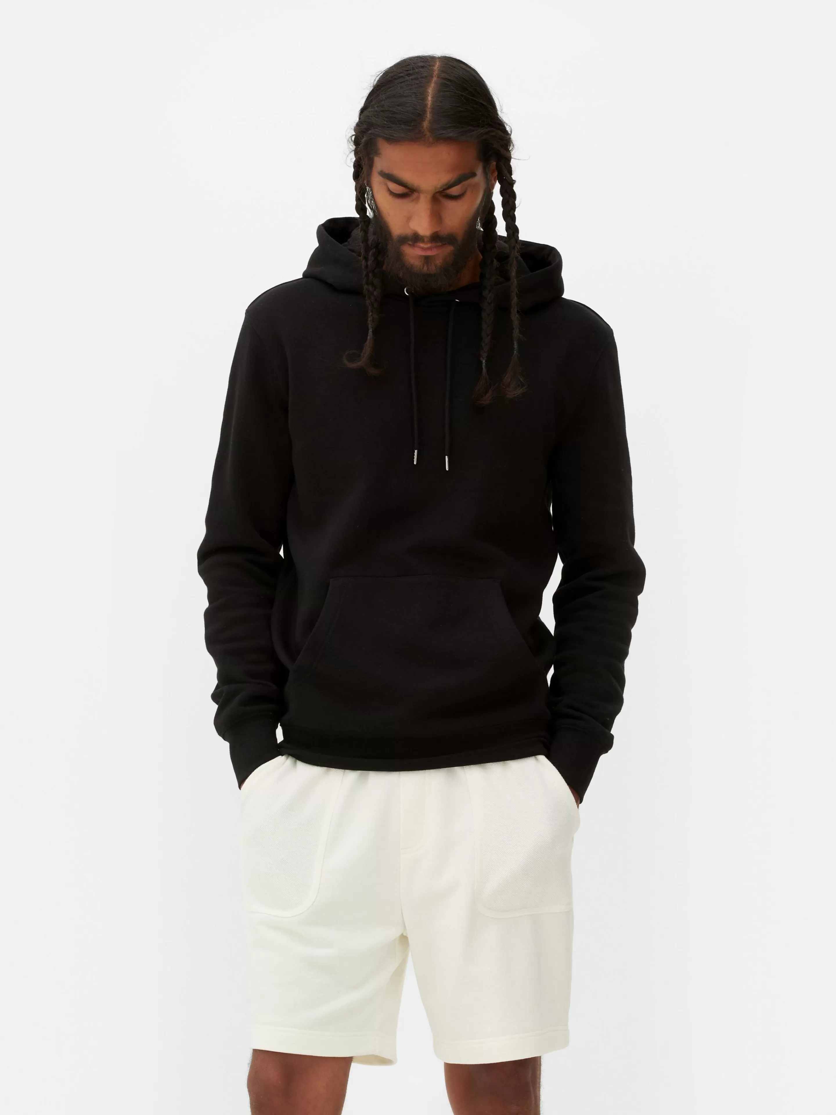 Hombre Primark Sudaderas Con Y Sin Capucha | Sudadera Con Capucha De Corte Recto Essential