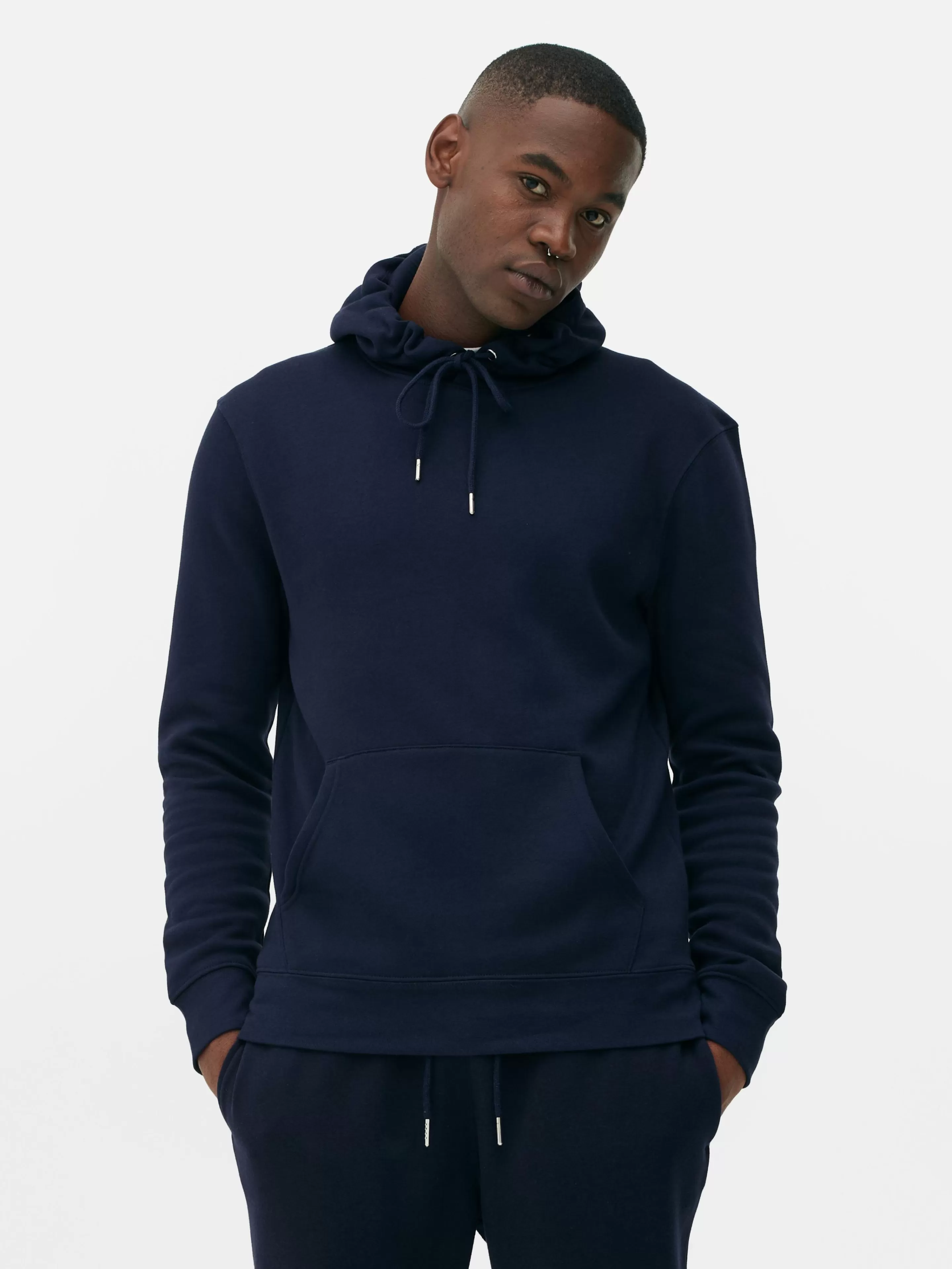 Hombre Primark Sudaderas Con Y Sin Capucha | Sudadera Con Capucha De Corte Recto Essential