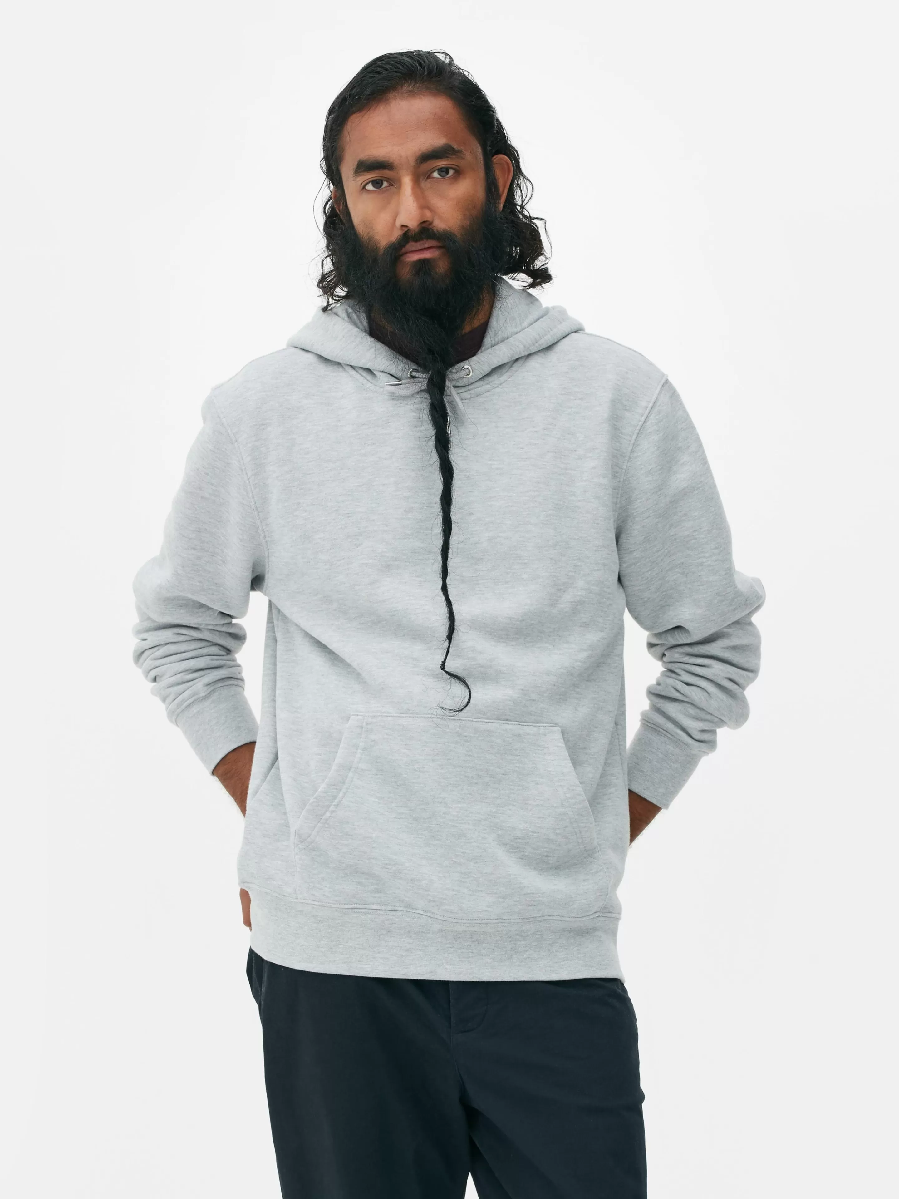 Hombre Primark Sudaderas Con Y Sin Capucha | Sudadera Con Capucha De Corte Recto Essential