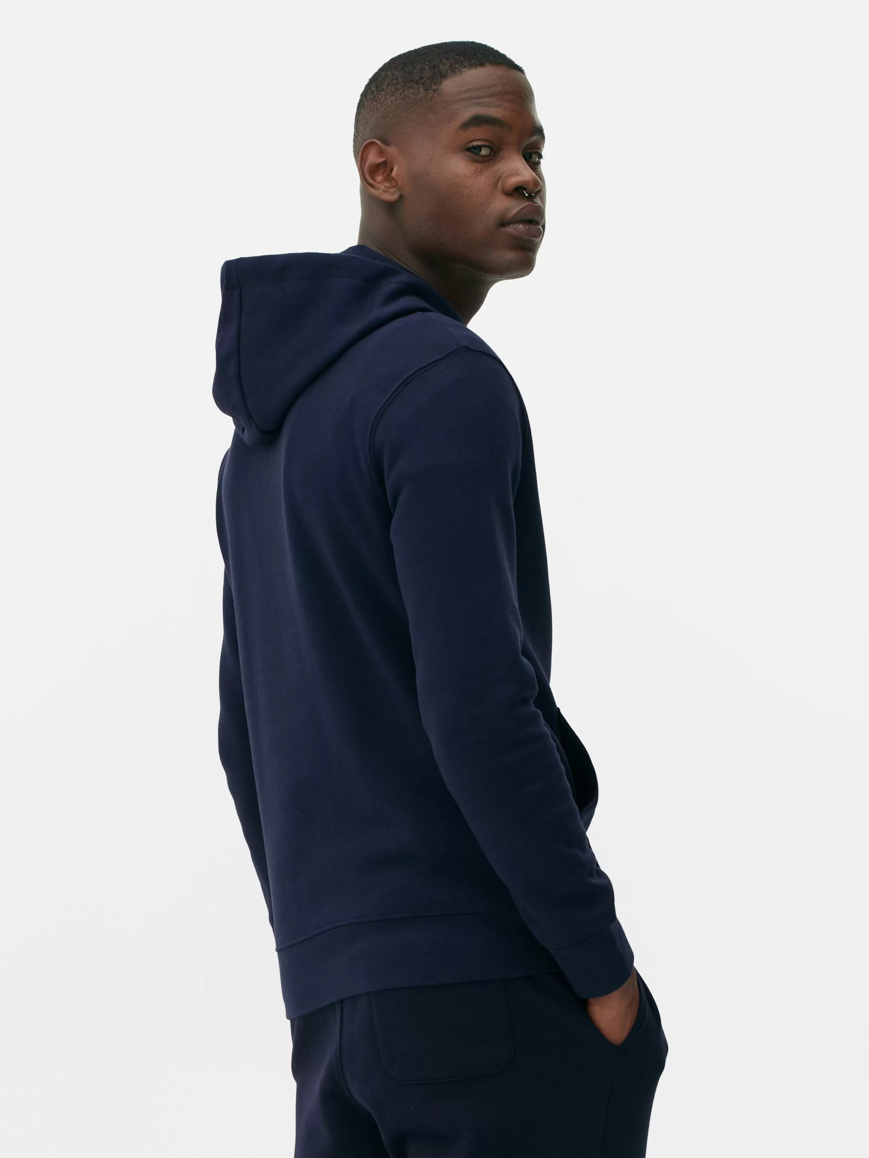 Hombre Primark Sudaderas Con Y Sin Capucha | Sudadera Con Capucha De Corte Recto Essential