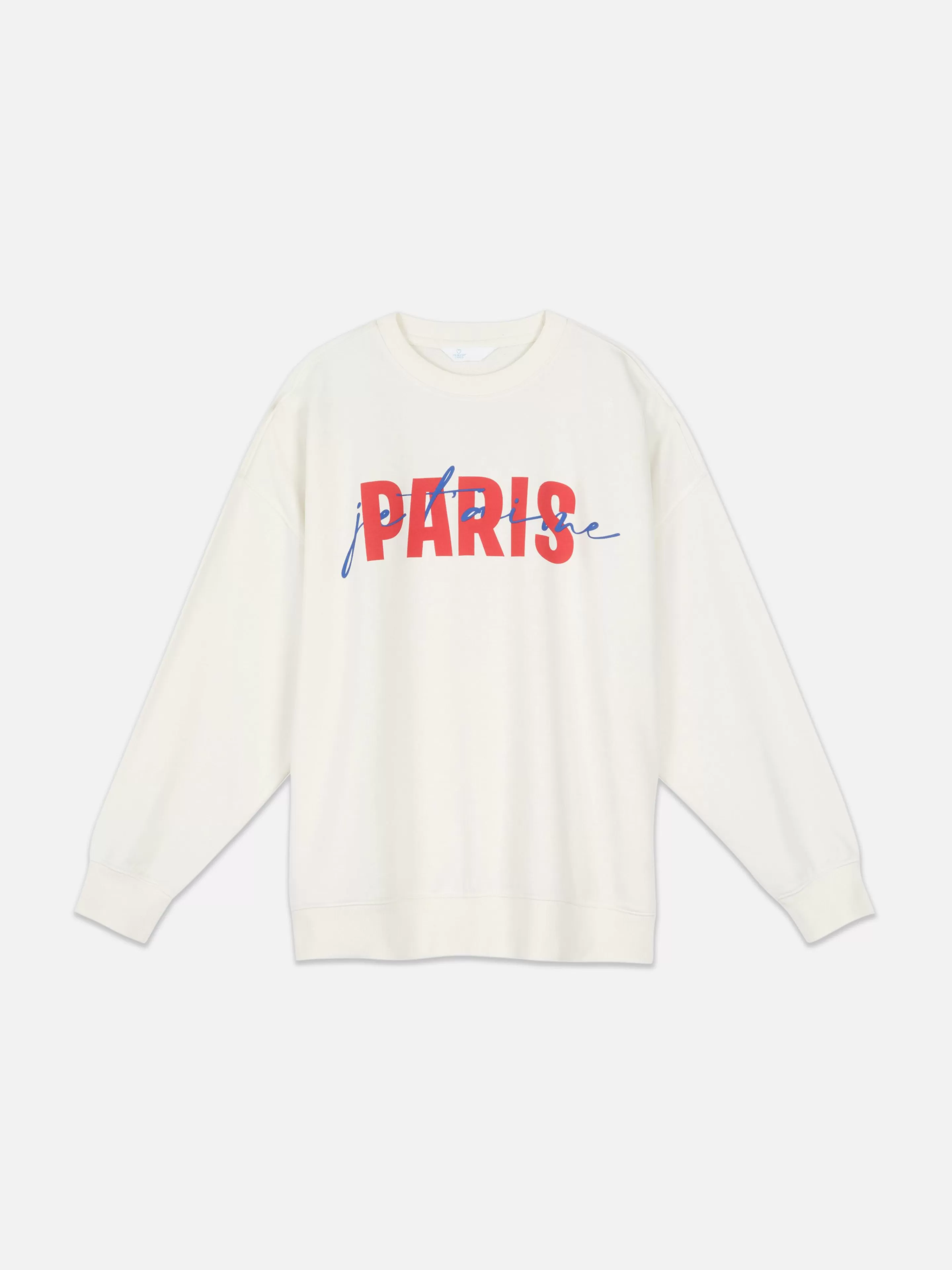 sudadera_con_grfico_paris_en_la_parte_delantera_5.webp Mujer Primark Sudaderas Con Y Sin Capucha | Sudadera Con Gráfico «Paris» En La Parte Delantera
