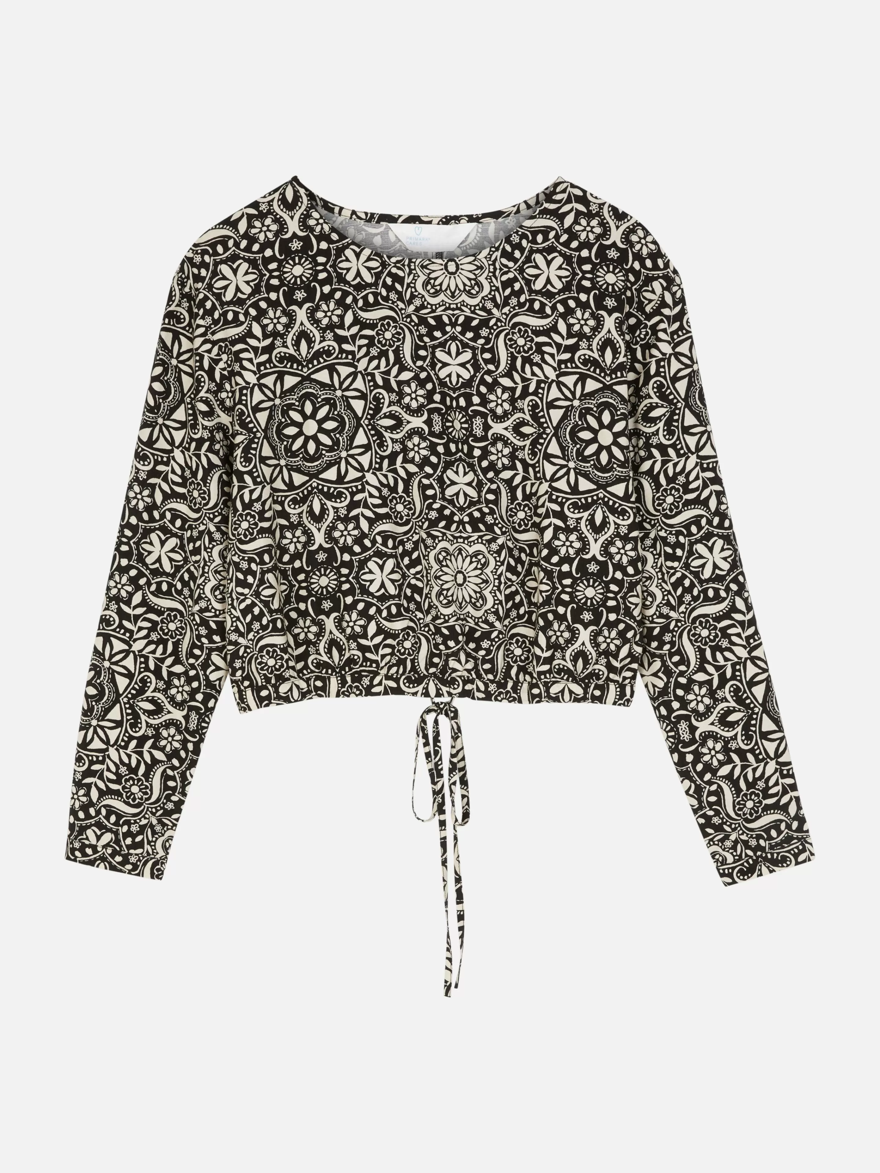 Mujer Primark Camisas Y Blusas | Top De Manga Larga Con Cordón De Ajuste Combinable