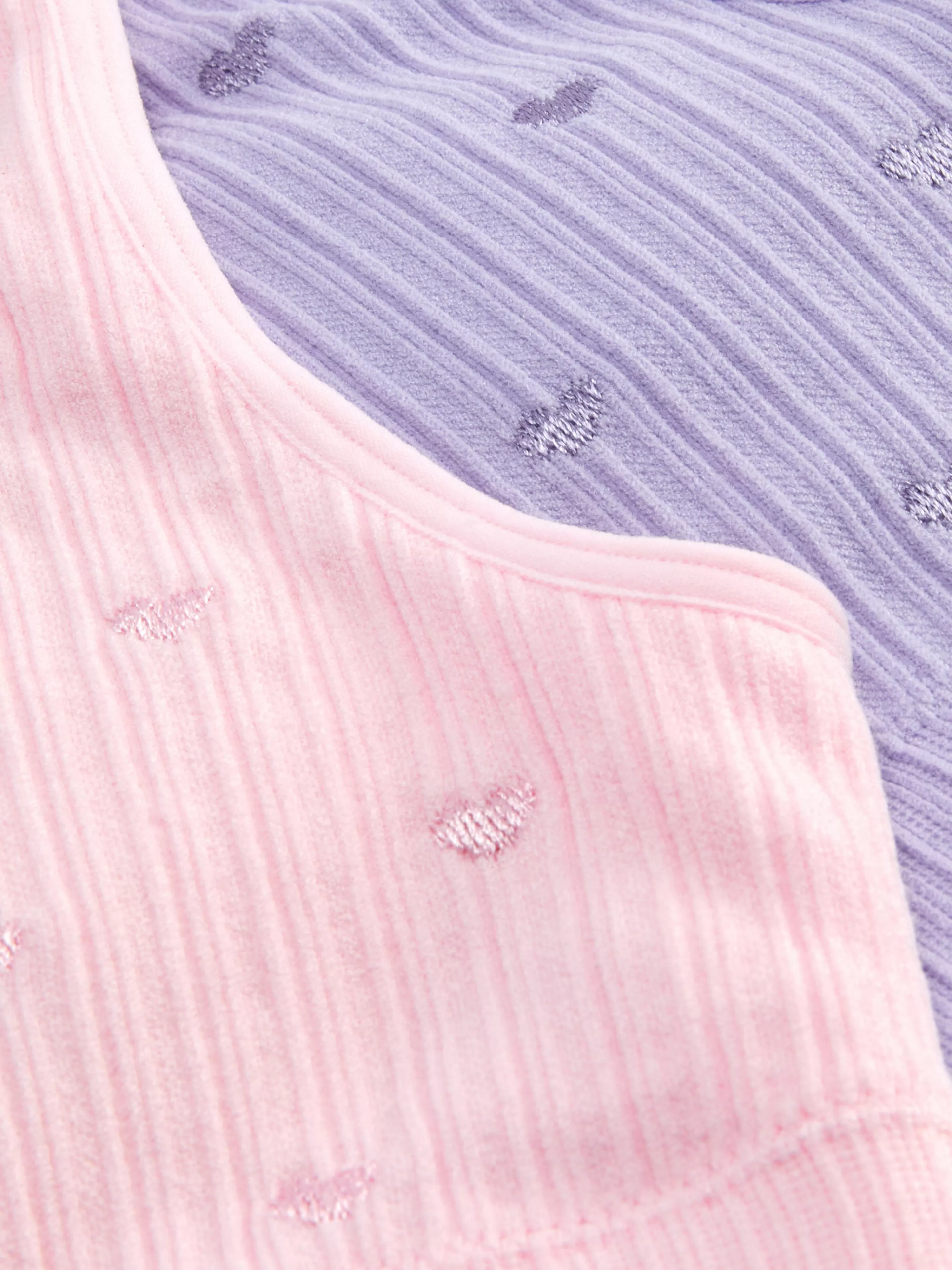Niños Primark Ropa Interior | Tops Cortos Sin Mangas Con Corazones Bordados