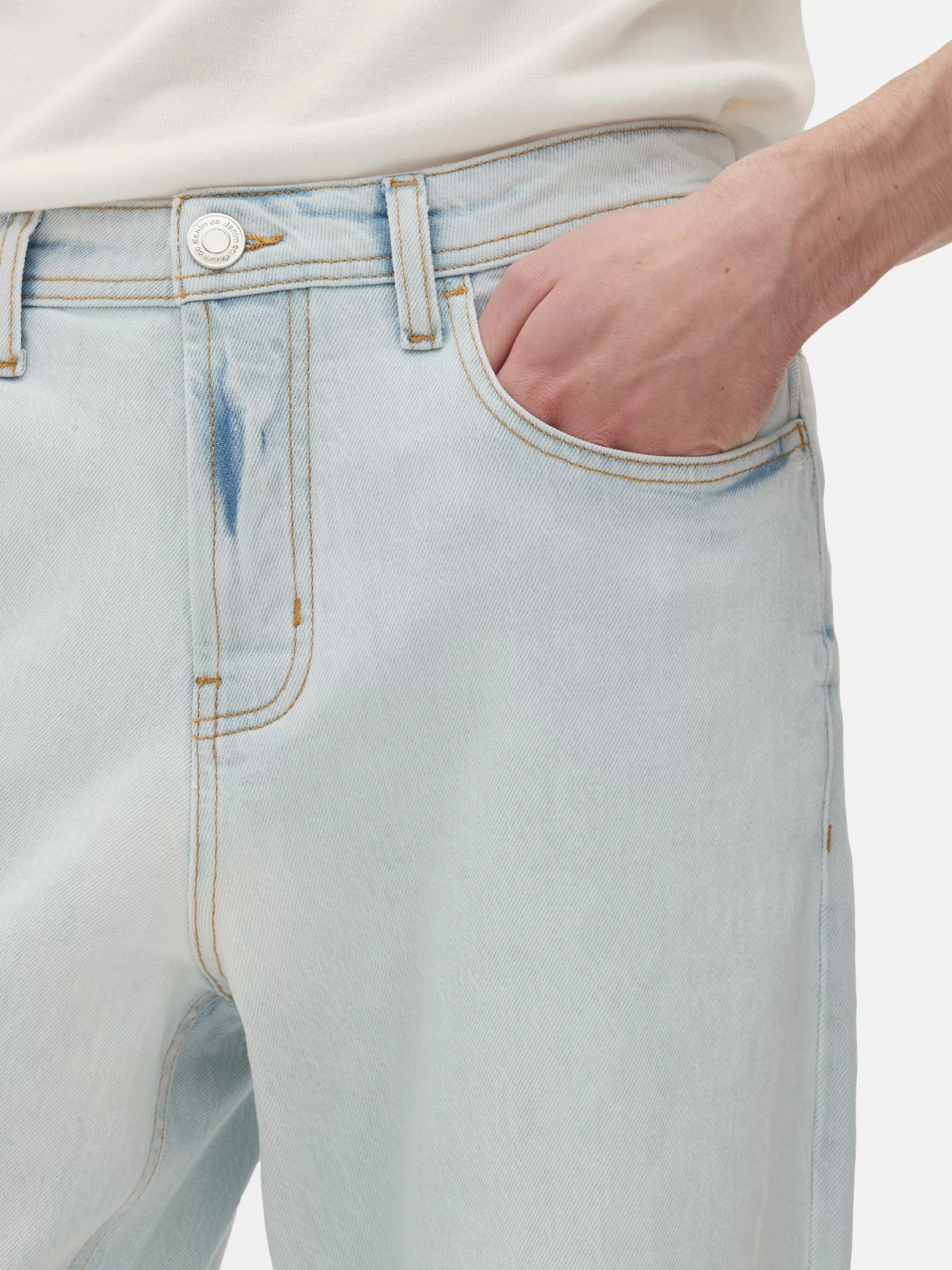 Hombre Primark Vaqueros | Vaqueros De Corte Holgado Y Pernera Recta