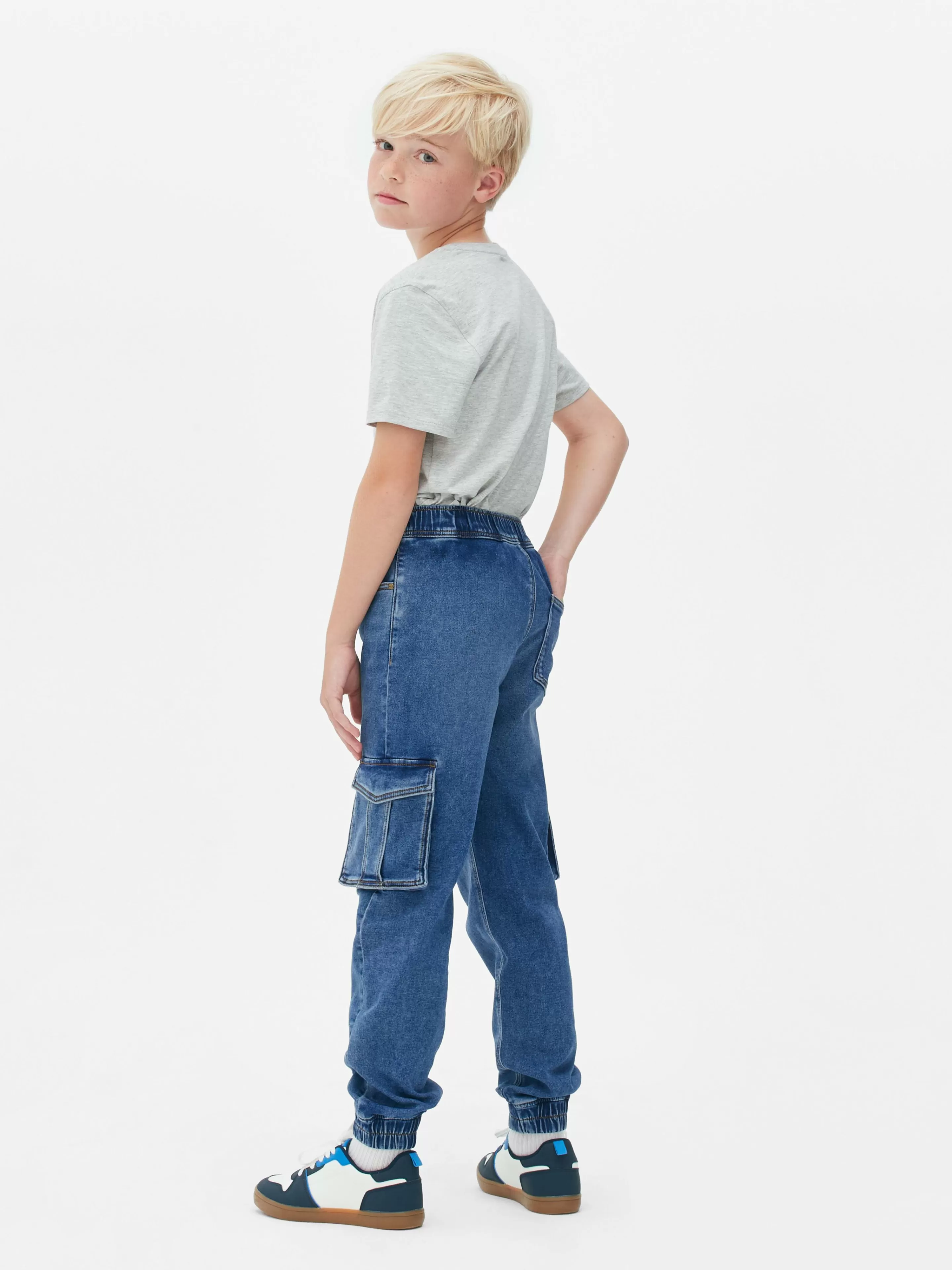 Niños Primark Vaqueros | Vaqueros Tipo Cargo Con Bajos Ajustados