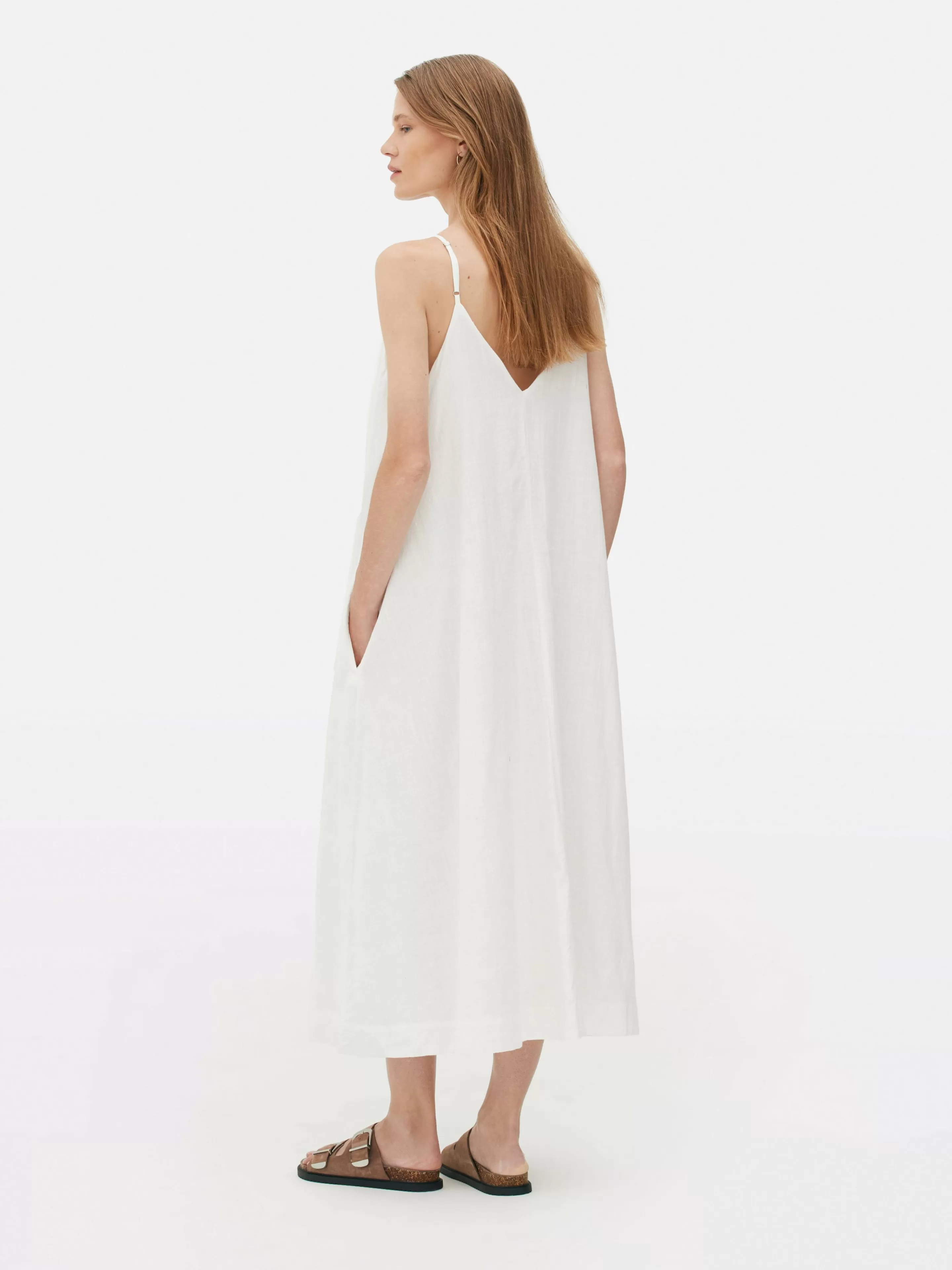 Mujer Primark Vestidos | Vestido Midi Con Corte Trapecio De The Edit